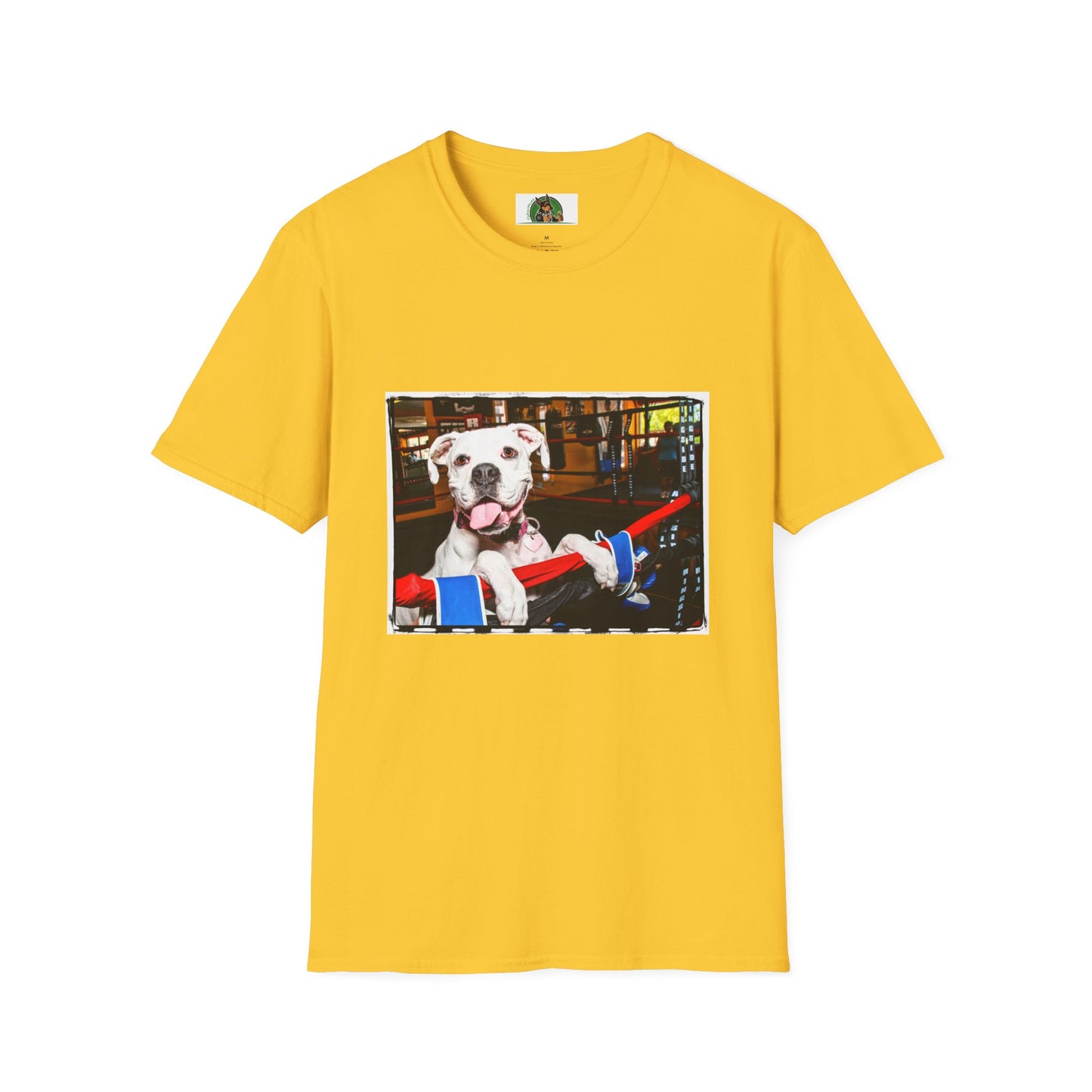 Boxer Dog In Boxing Ring Shirt T-Shirt Printify S Daisy 