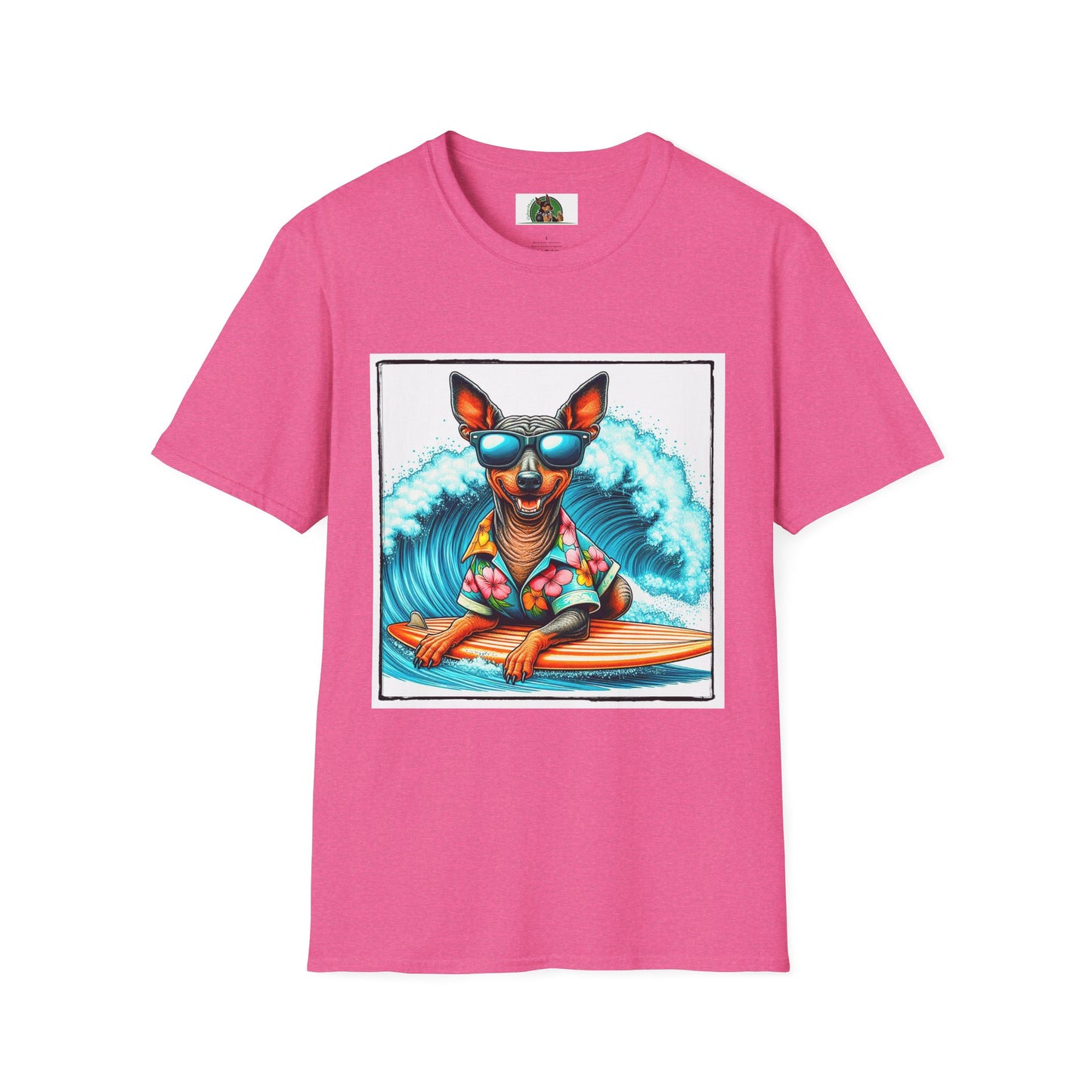 Mexican Hairless Dog T-Shirt Printify S Heather Heliconia 