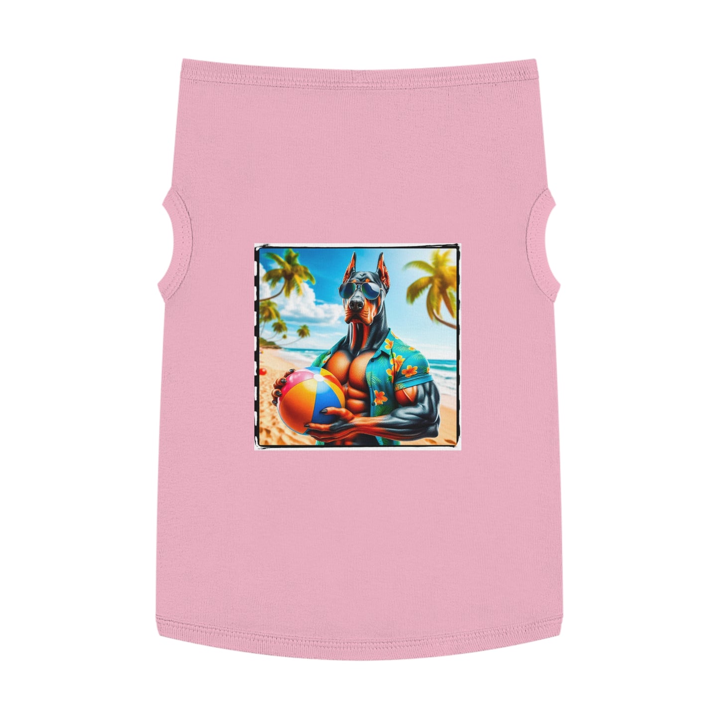 Pet Tank Top Doberman Pets Printify XL Pink 