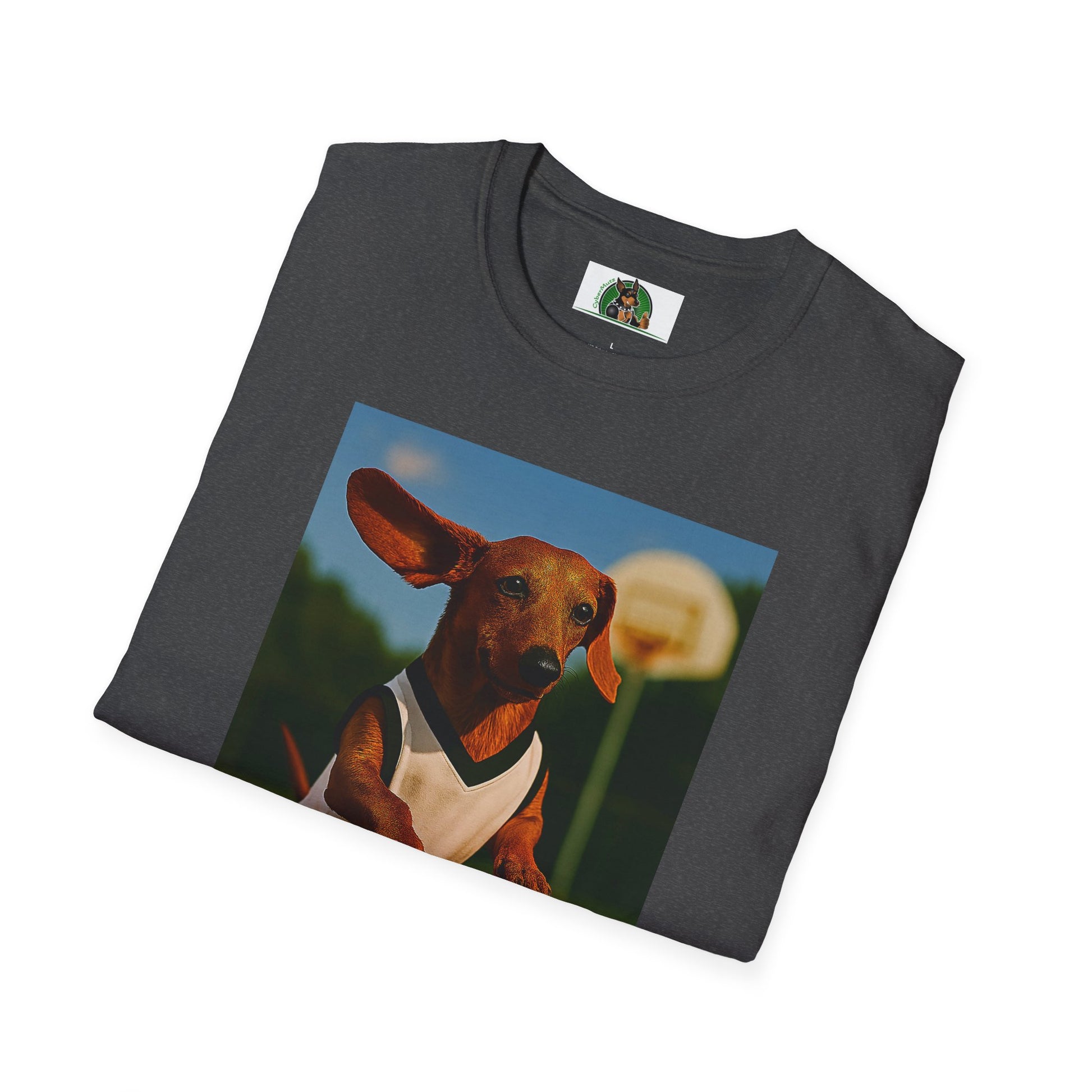 Sports Dachshund Basketball T-Shirt T-Shirt Printify
