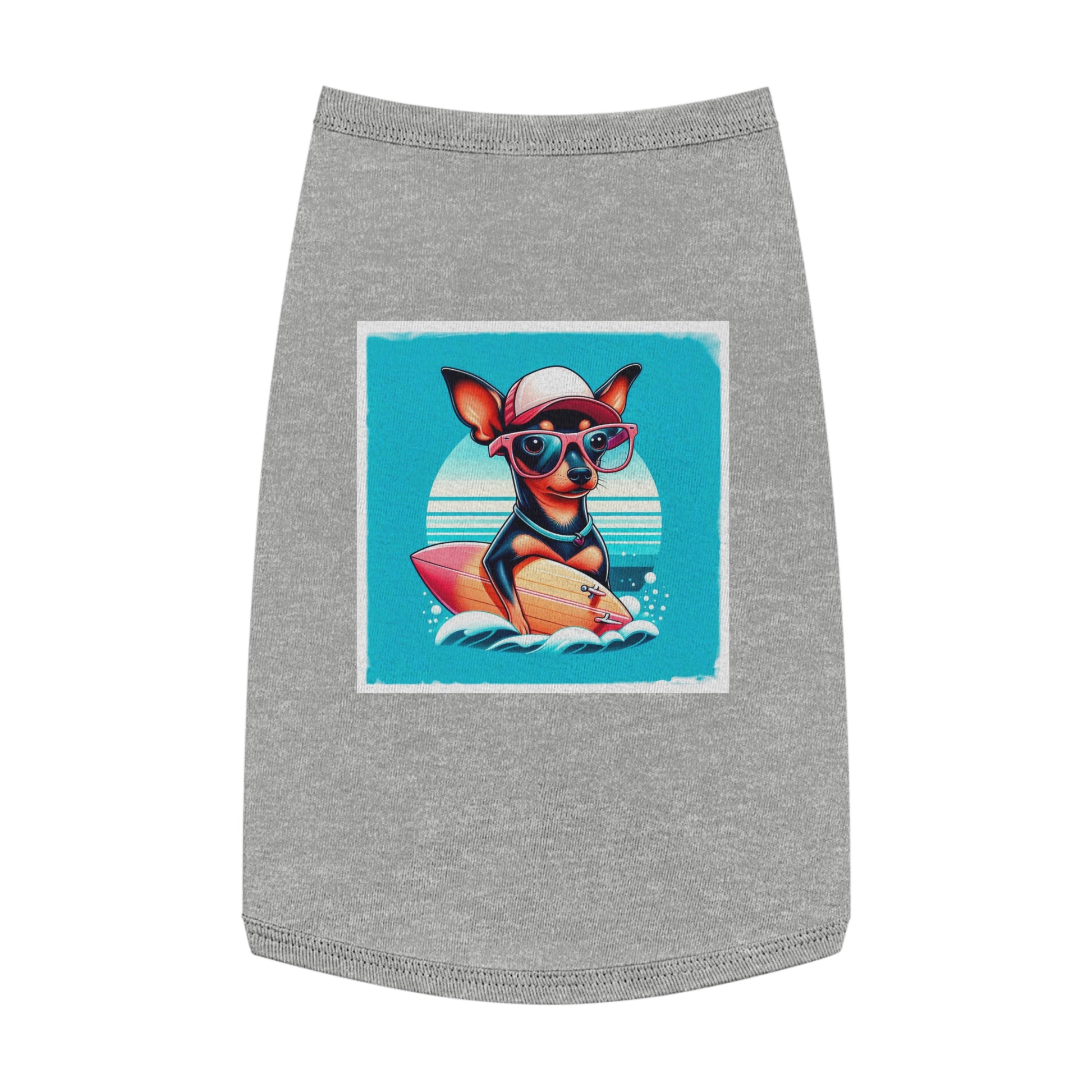 Dog Tank Top - Min Pin Tank Tops Pets Printify   