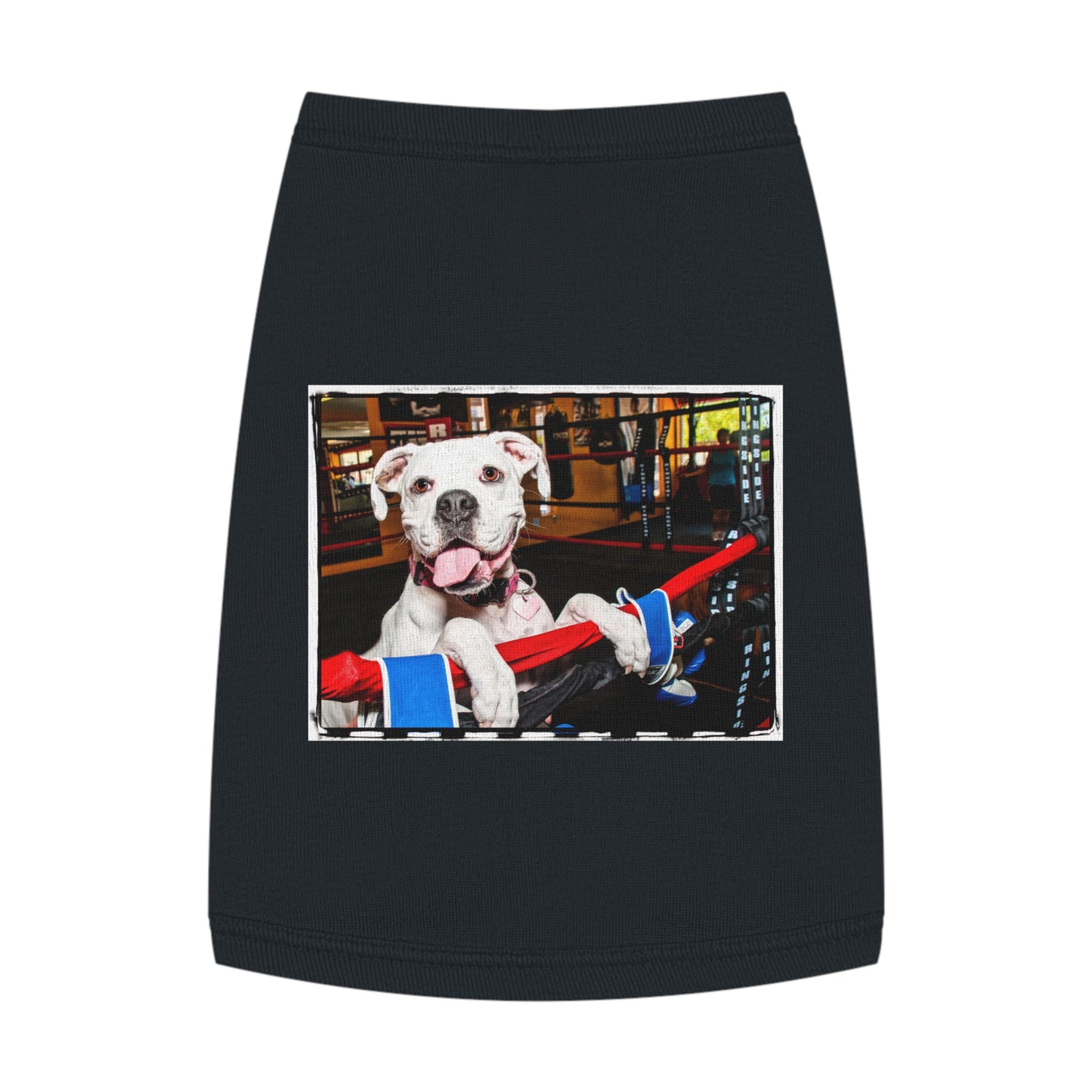 Pet Tank Top Boxer Pets Printify M Black 