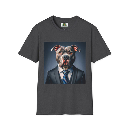 Pit Bull professional businessman T-Shirt Printify XS Dark Heather