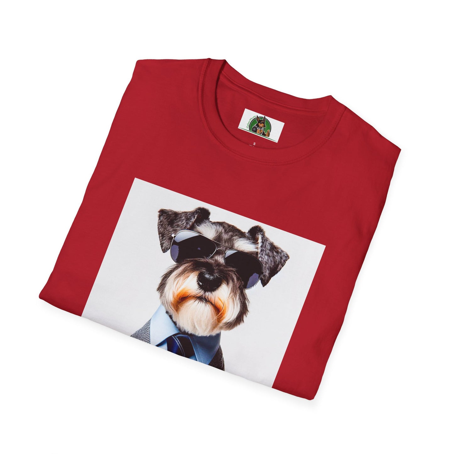 Schnauzer T-Shirt with Miniature Schnauzer Design T-Shirt Printify   