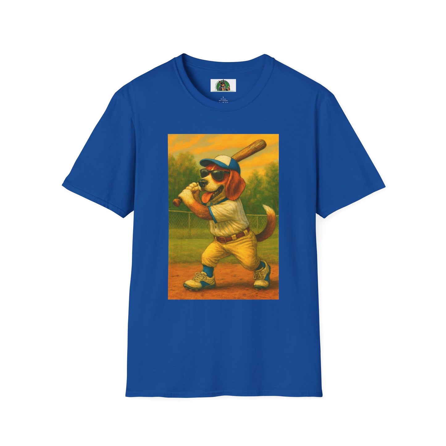 Sports Beagle Baseball T-Shirt T-Shirt Printify XS Royal