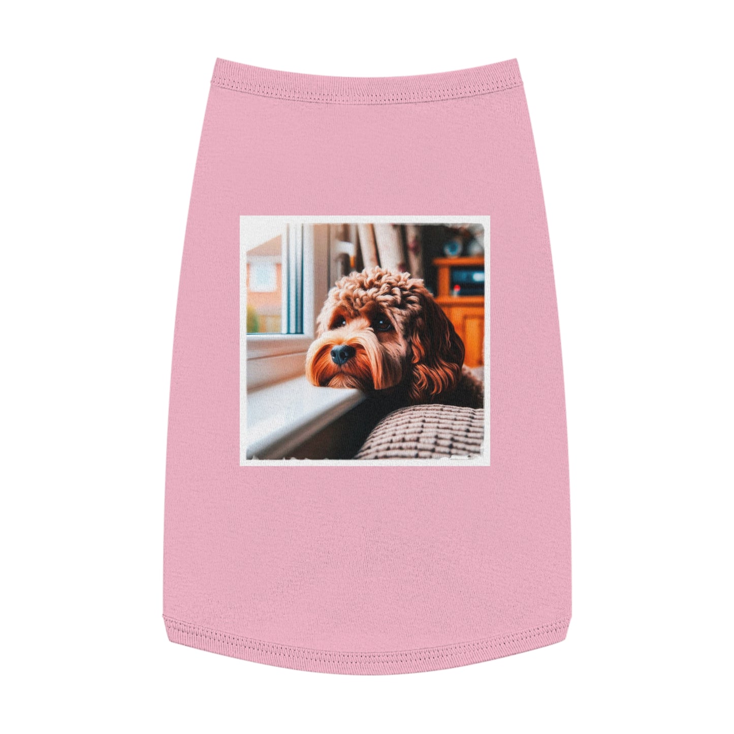 Pet Tank Top CockerPoo Pets Printify L Pink