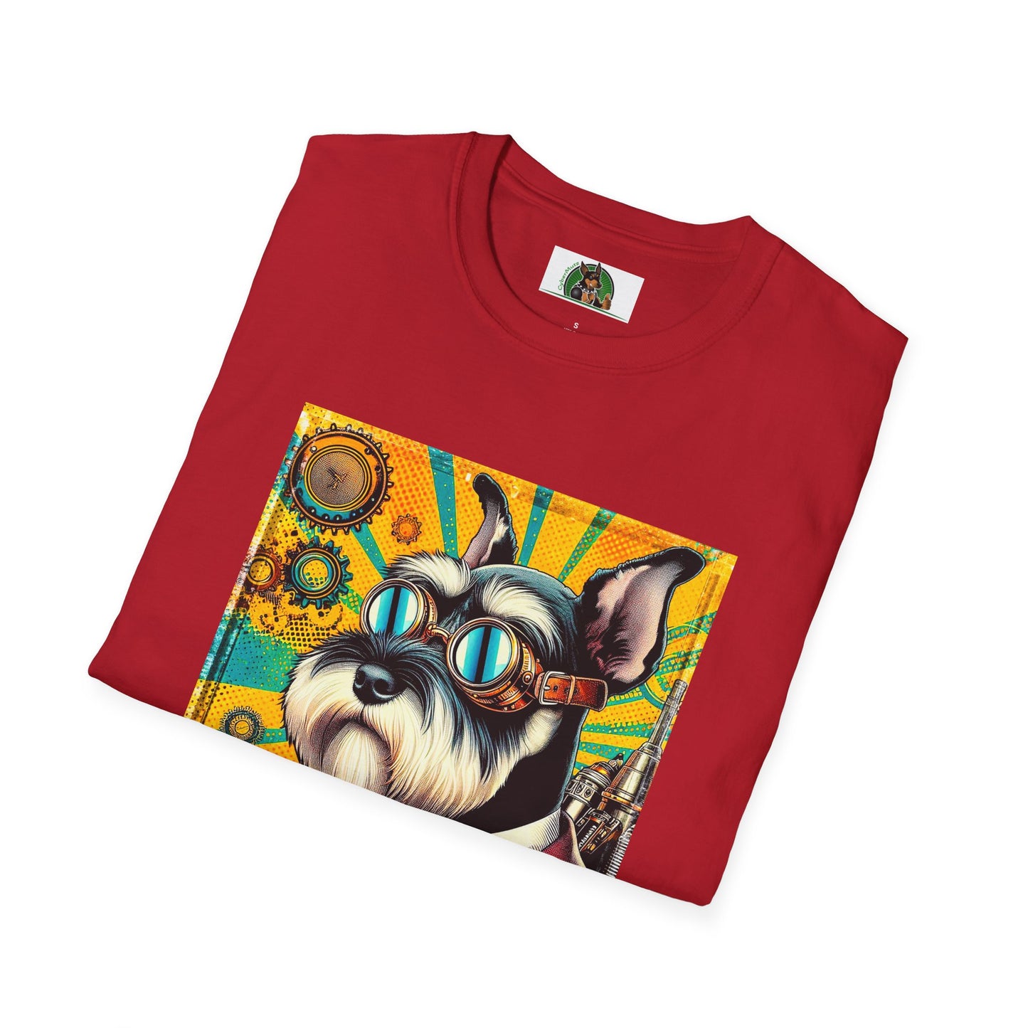 Schnauzer T-Shirt with Miniature Schnauzer Design T-Shirt Printify   