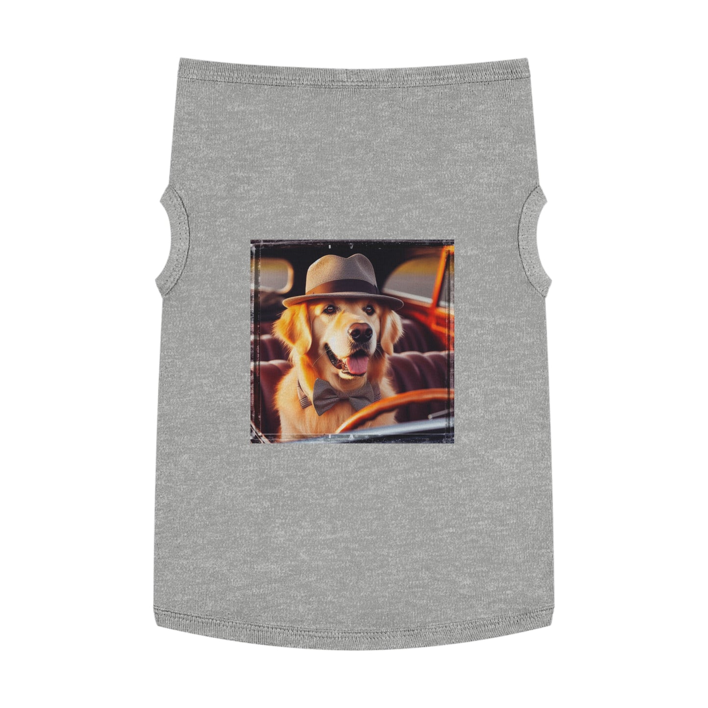 Golden Retriever pet tank top Pets Printify XL Heather 