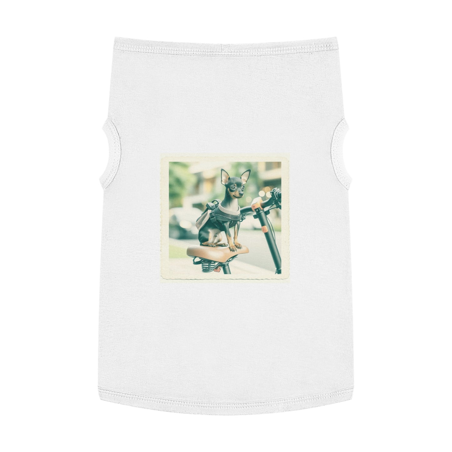 Dog Tank Top - Min Pin Tank Tops Pets Printify XL White 