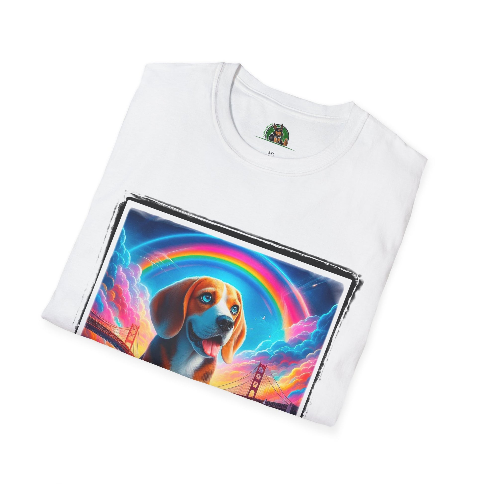 Beagle Rainbow Bridge T-Shirt Printify