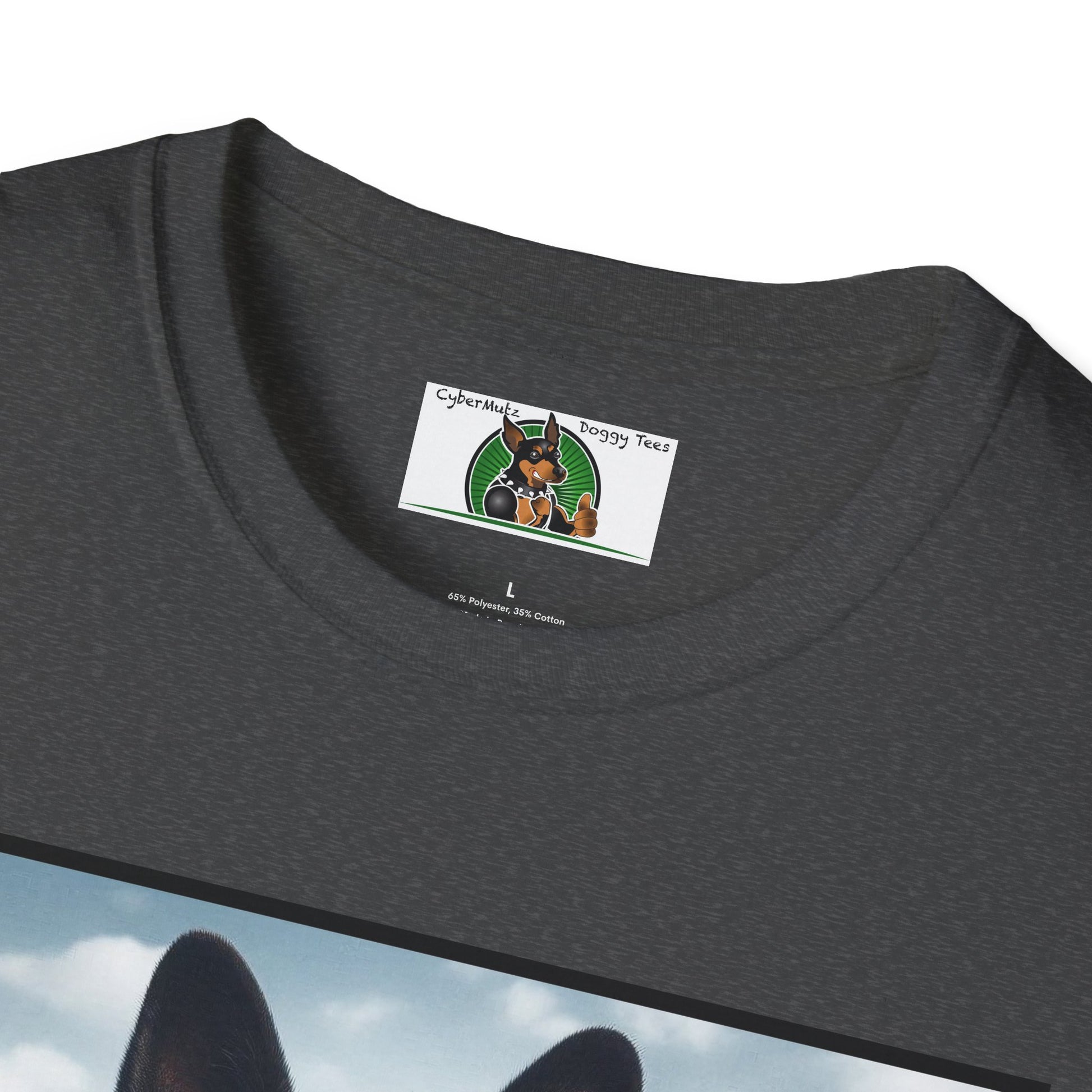 German Shepherd Agent Dog Single Image of Dog Unisex Softstyle T-Shirt T-Shirt Printify