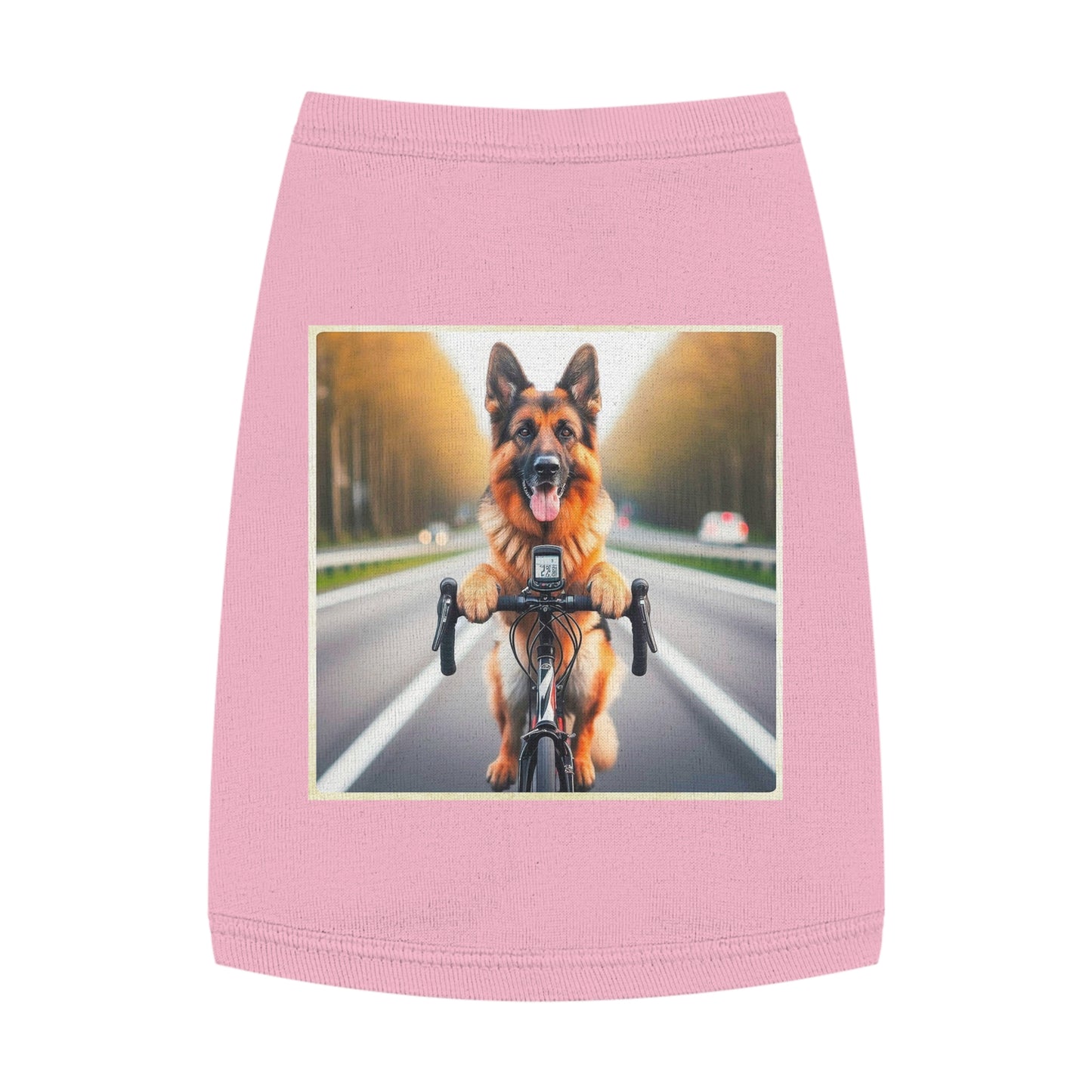 Pet Tank Top German Shepherd Pets Printify M Pink