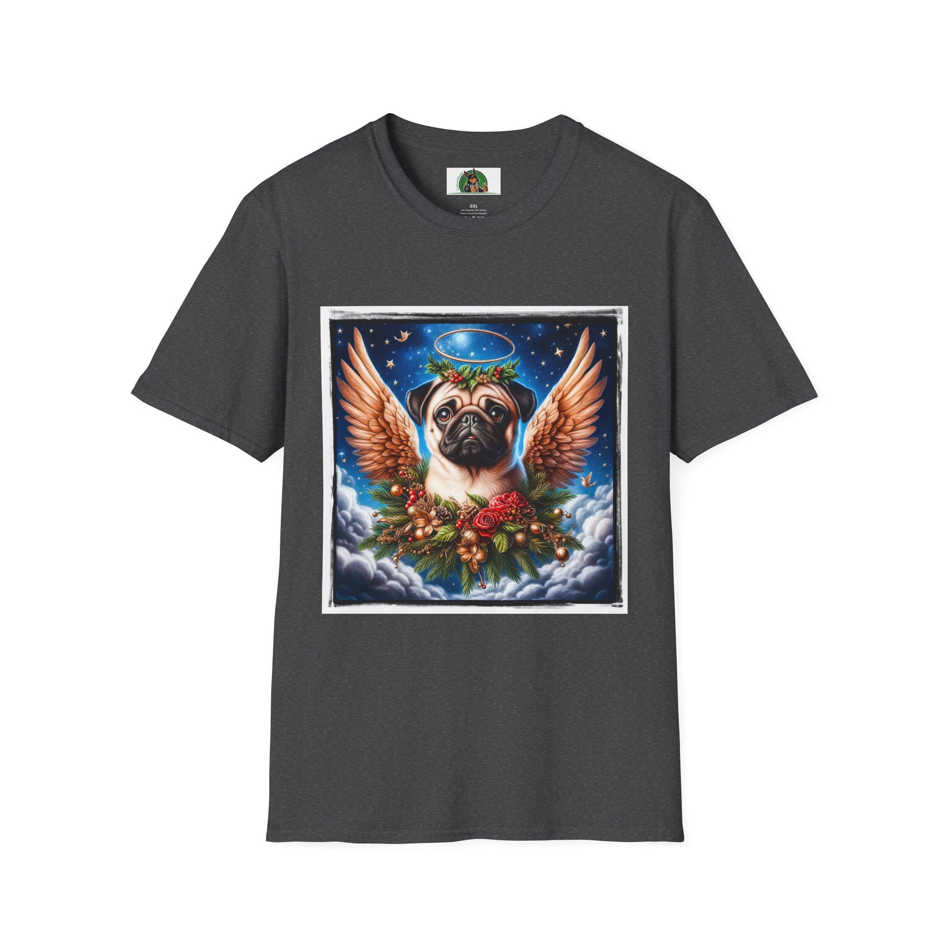 Pugs T-Shirt Printify XS Dark Heather 