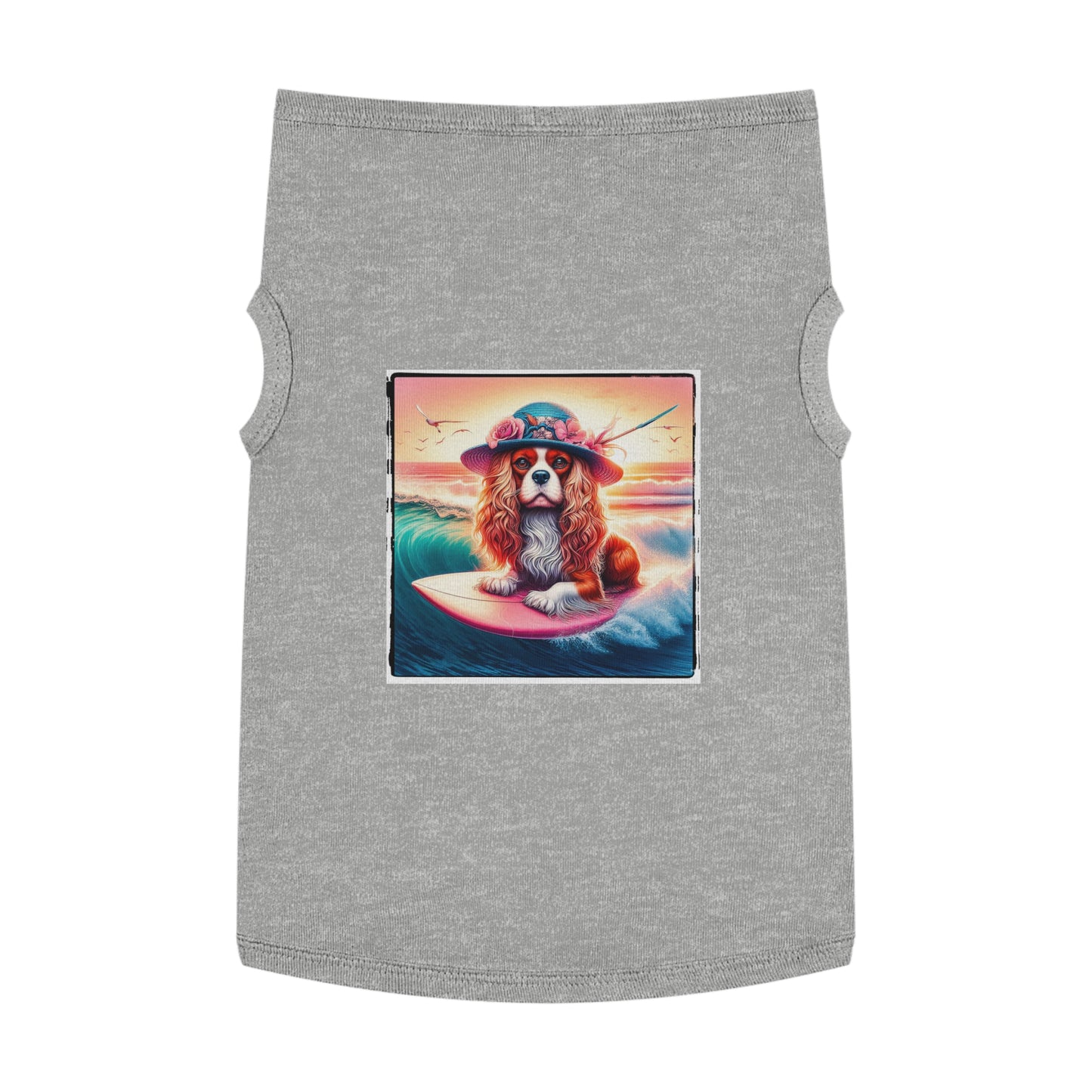 Pet Tank Top Cavalier King Charles Spaniel Pets Printify XL Heather 