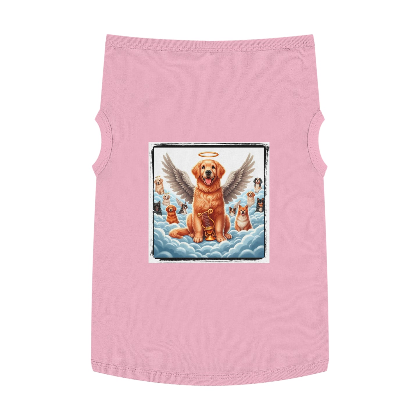 Golden Retriever pet tank top Pets Printify XL Pink 