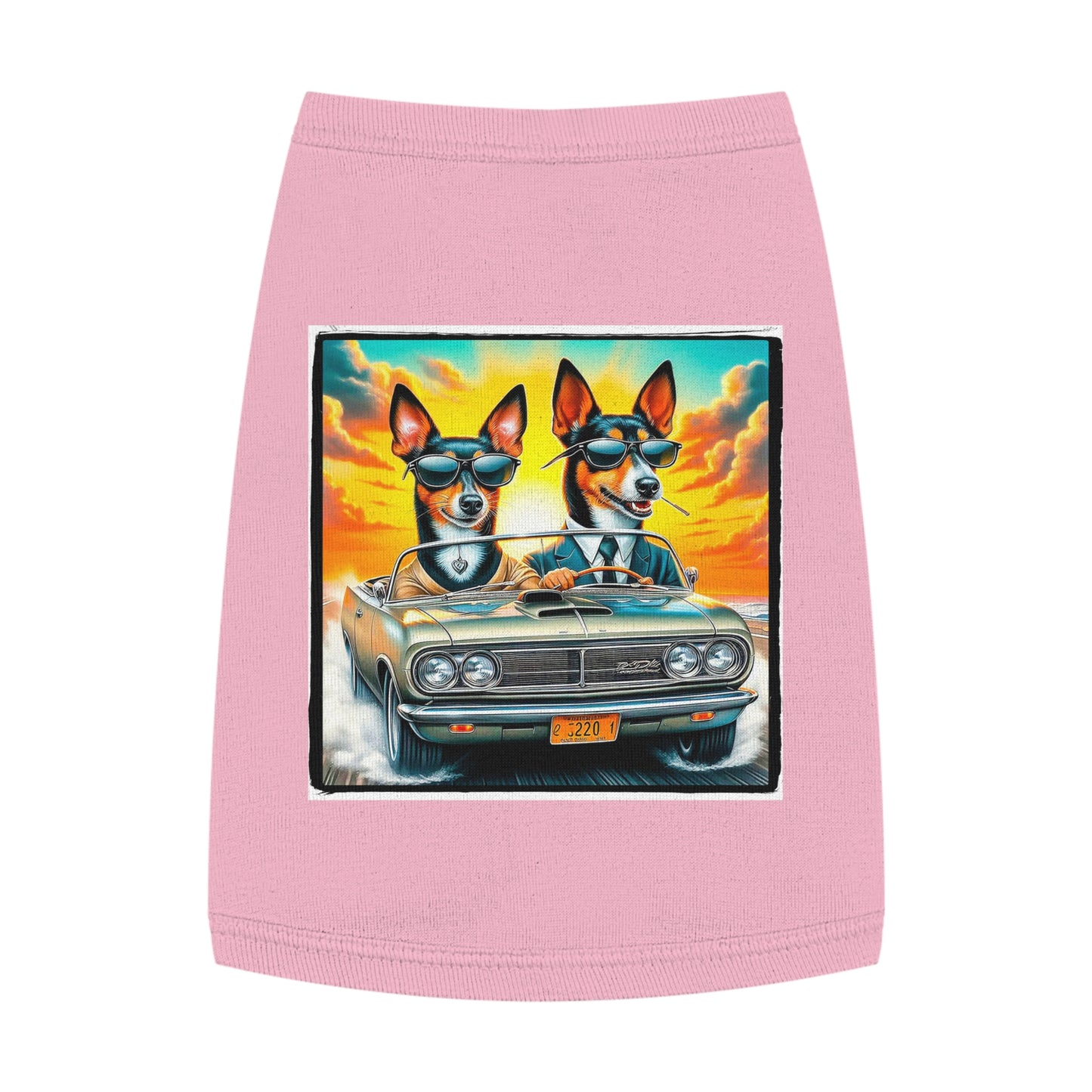 Wacky Pet Tank Top Rat Terrier Pets Printify M Pink 