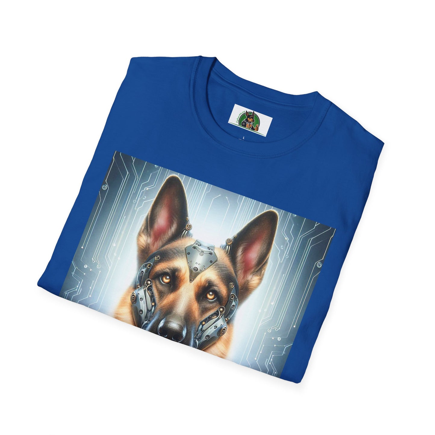 German Shepherd metal man T-Shirt Printify