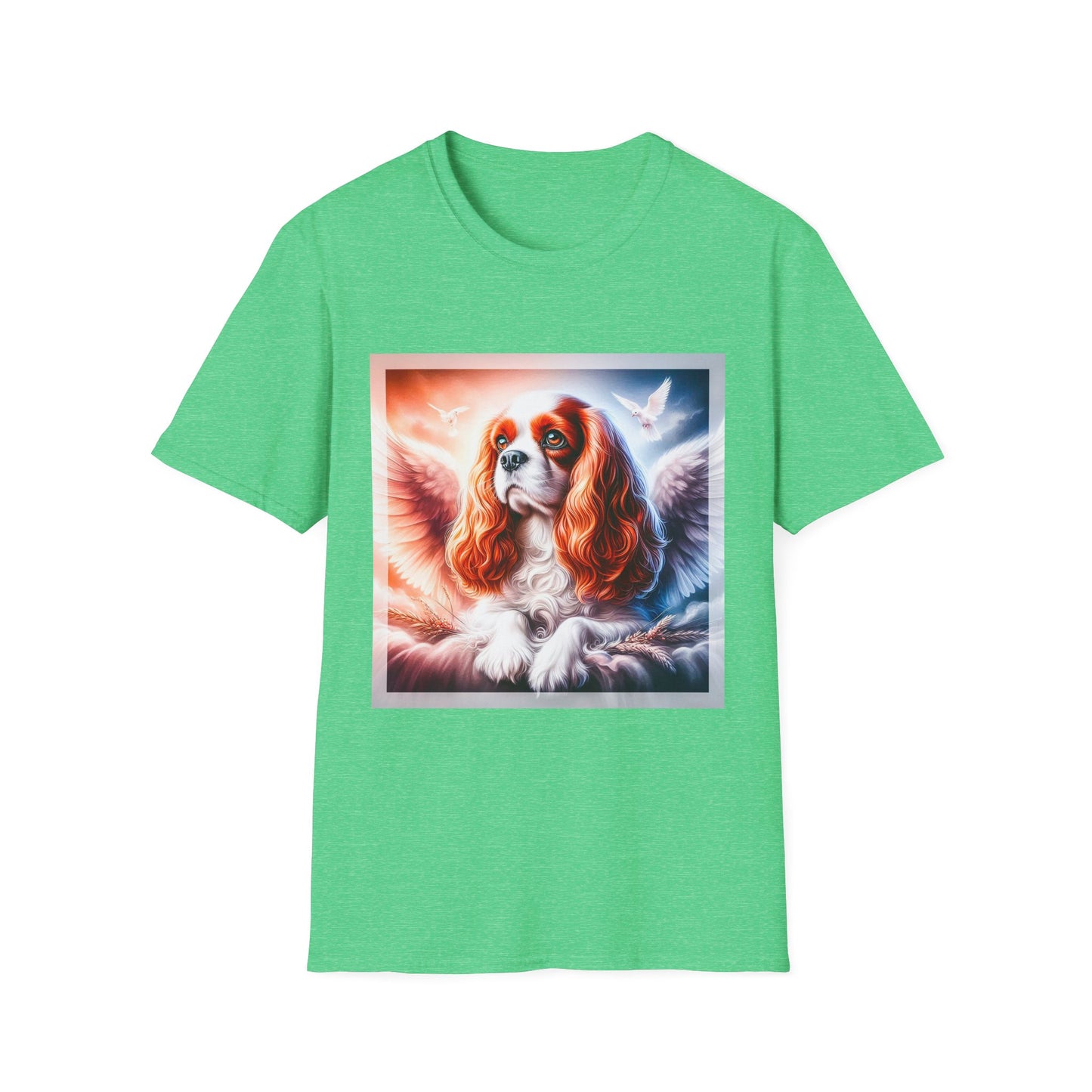 Cavalier King Charles Spaniel T-Shirt Printify S Heather Irish Green 