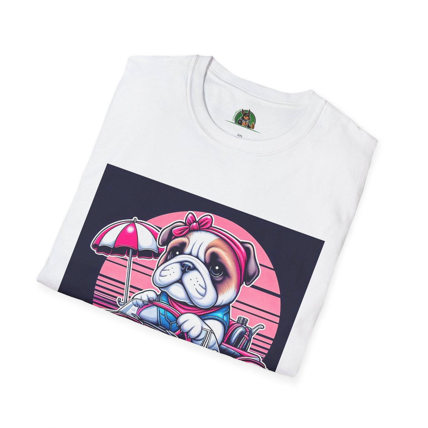 Wacky Bulldog T-Shirt Printify