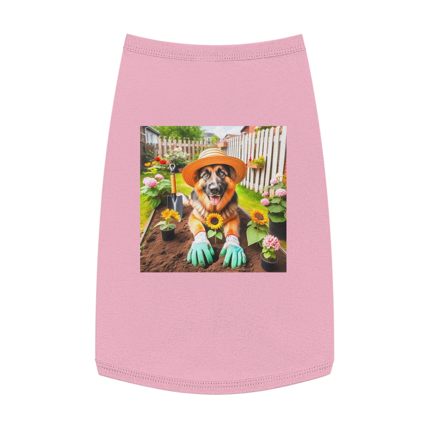 Pet Tank Top German Shepherd Pets Printify L Pink 