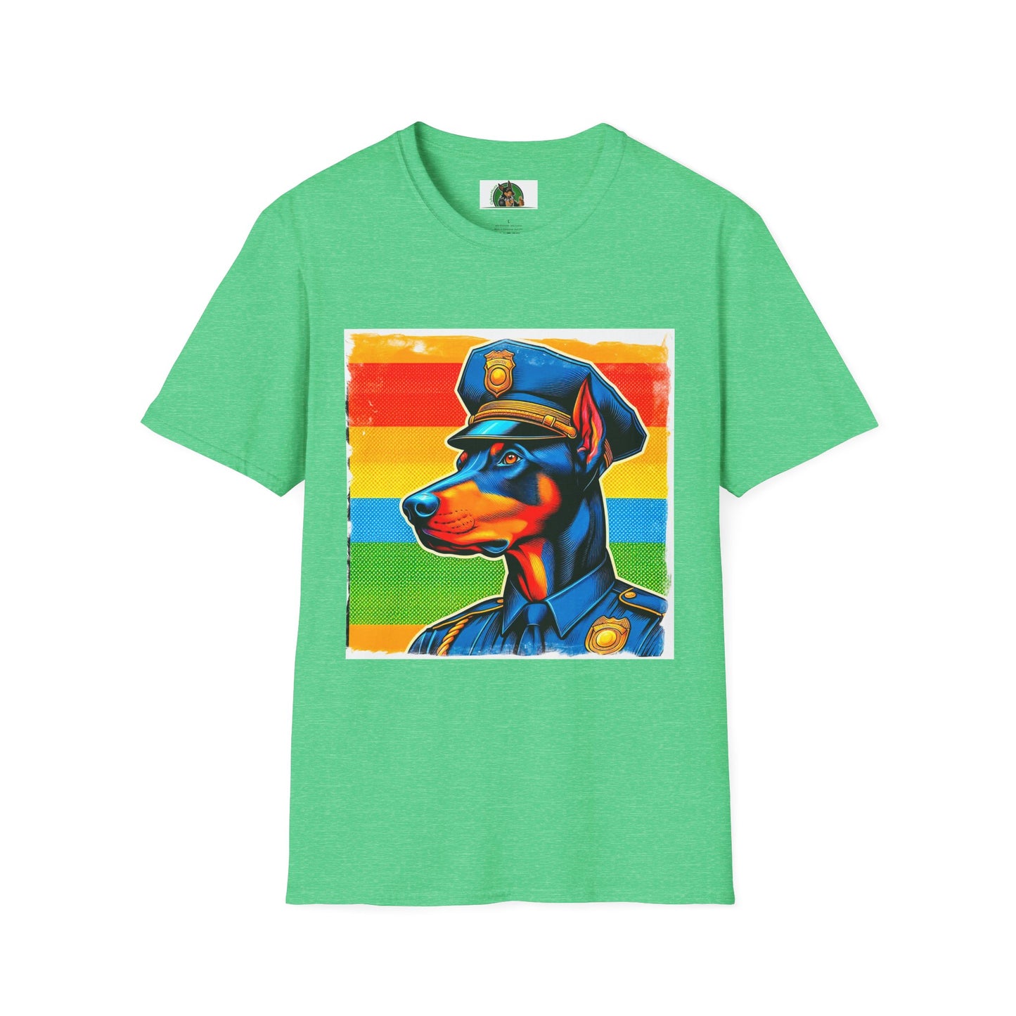 Doberman T-Shirt Printify S Heather Irish Green 