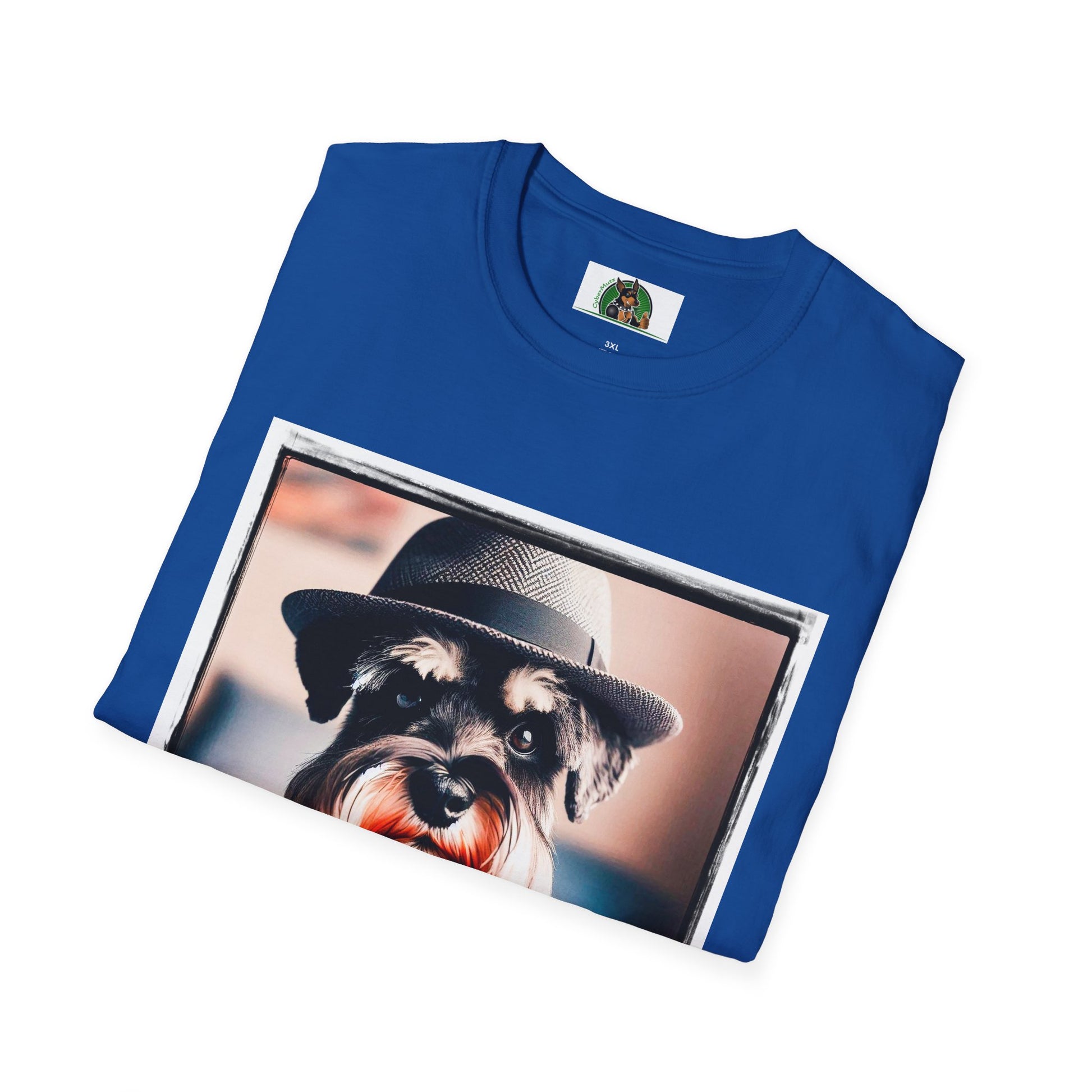 Schnauzer T-Shirt with Miniature Schnauzer Design T-Shirt Printify   