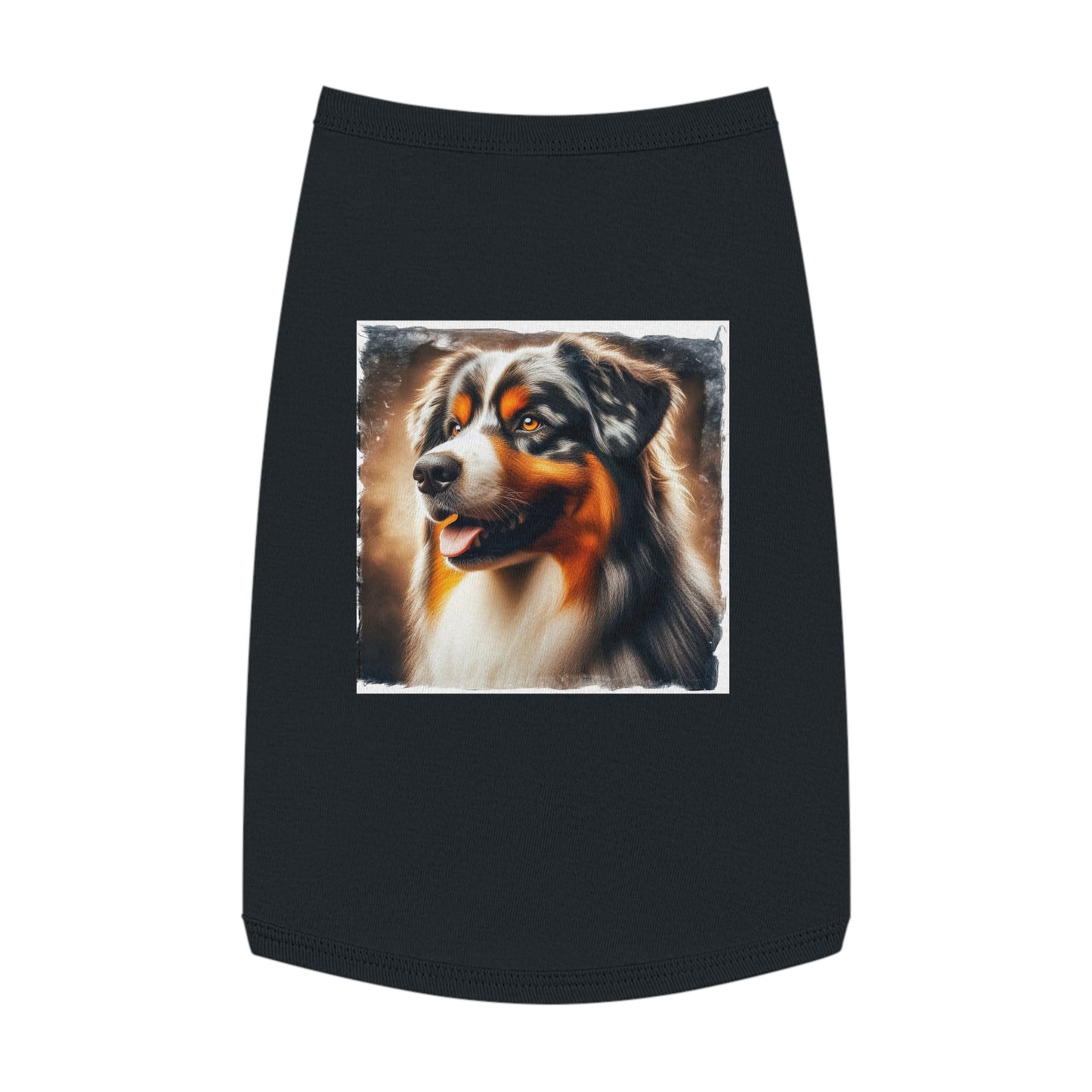 Pet Tank Top Australian Shepherd Pets Printify L Black 