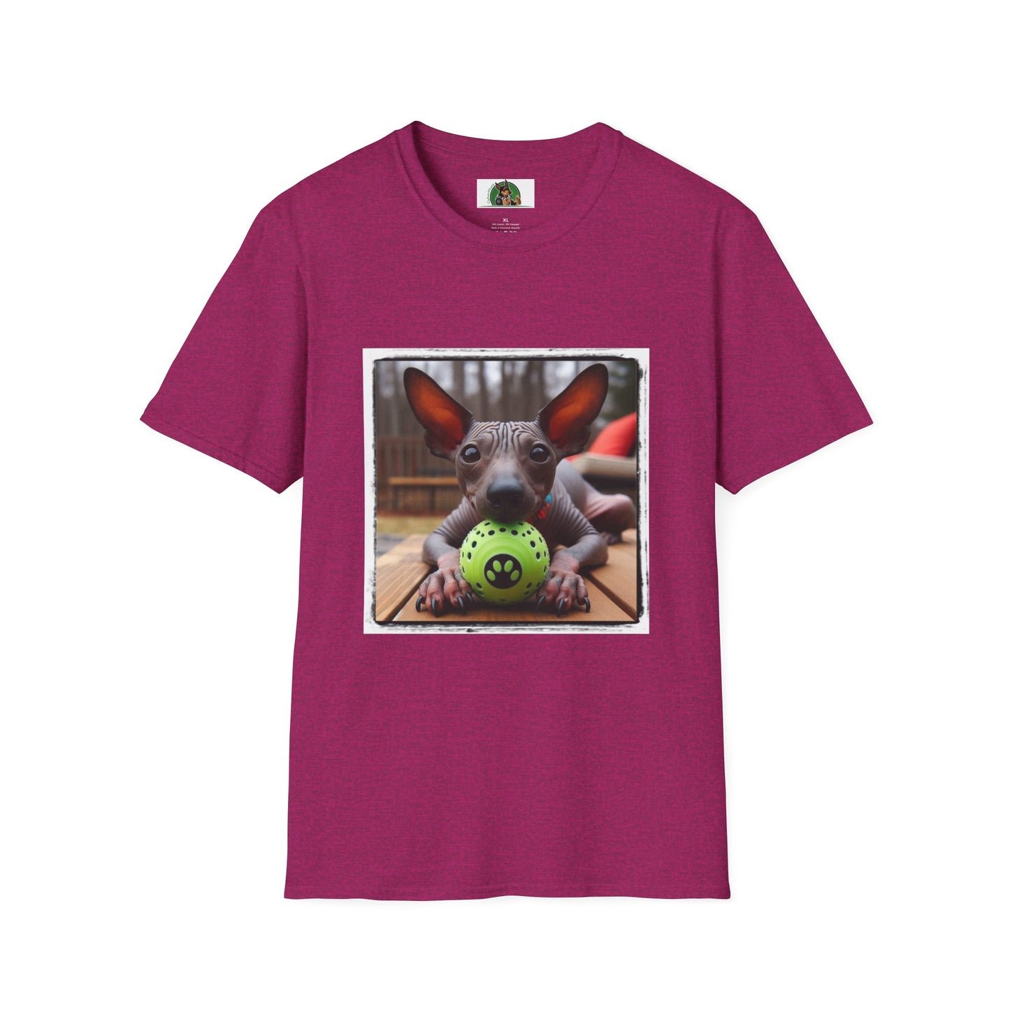 Mexican Hairless Dog T-Shirt Printify S Antique Heliconia 