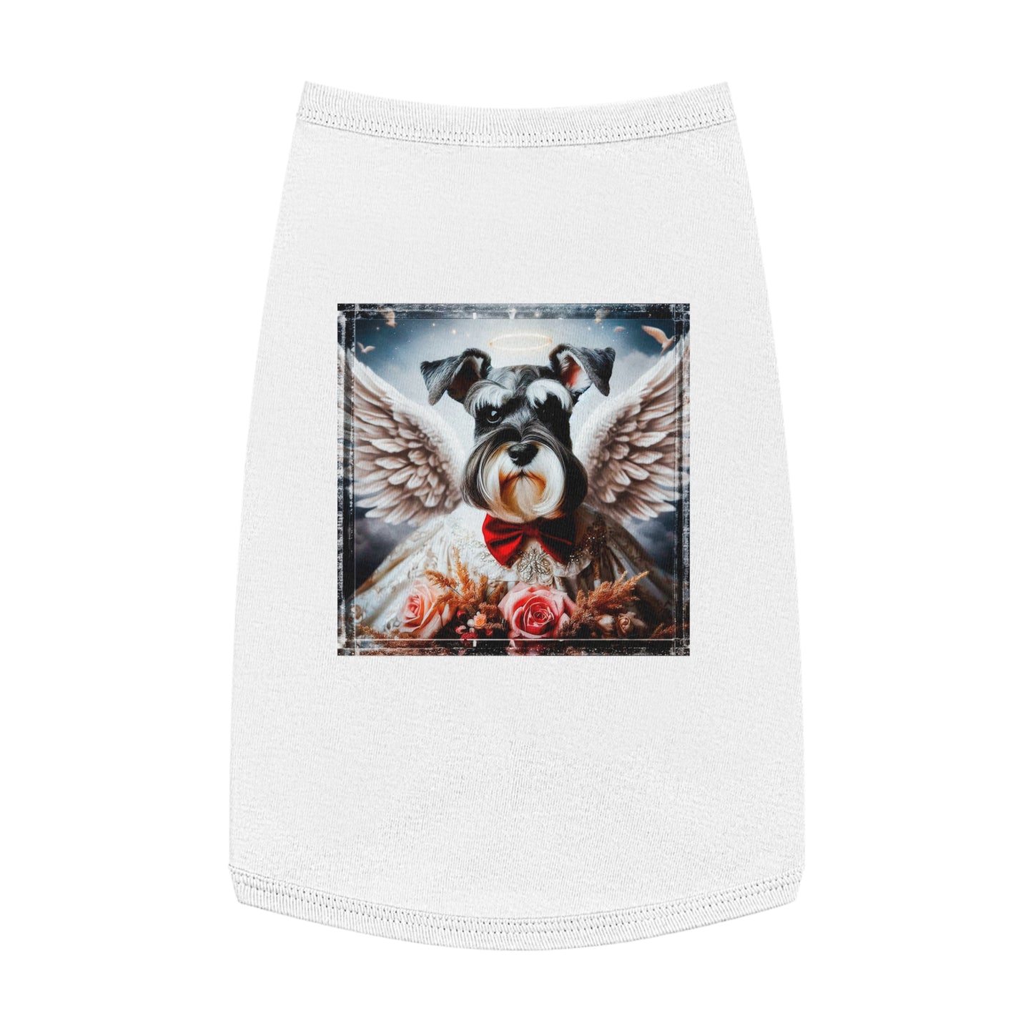 Pet Tank Top Miniature Schnauzer Pets Printify L White 