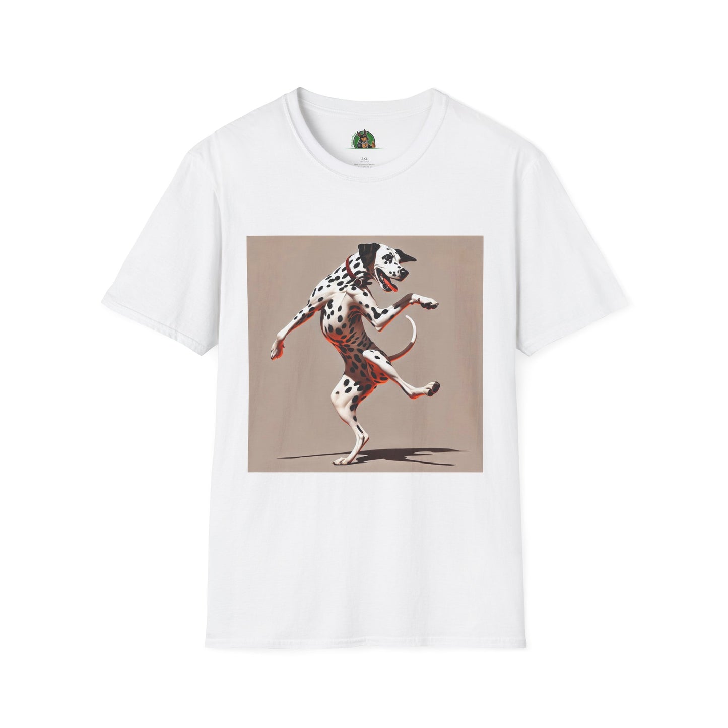 Dancing Dalmation Dog T-Shirt T-Shirt Printify XS White