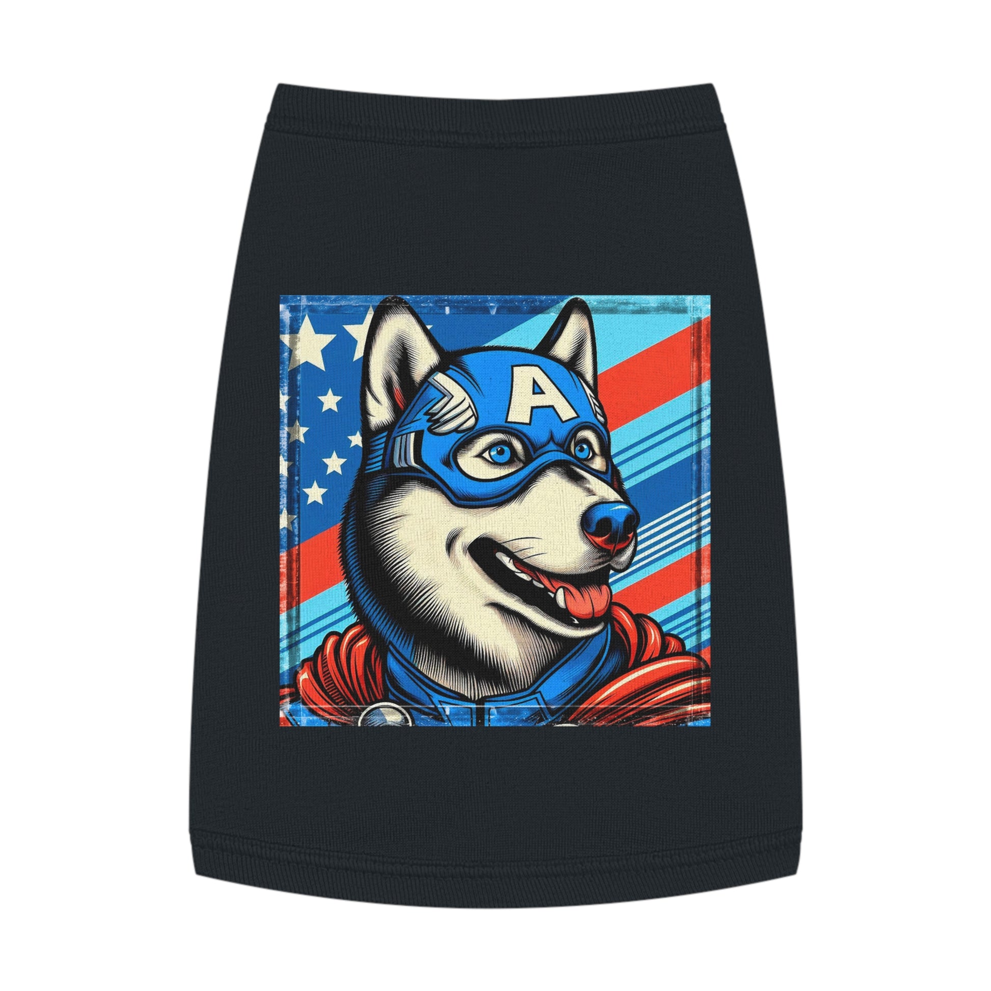 Pet Tank Top Husky Pets Printify M Black