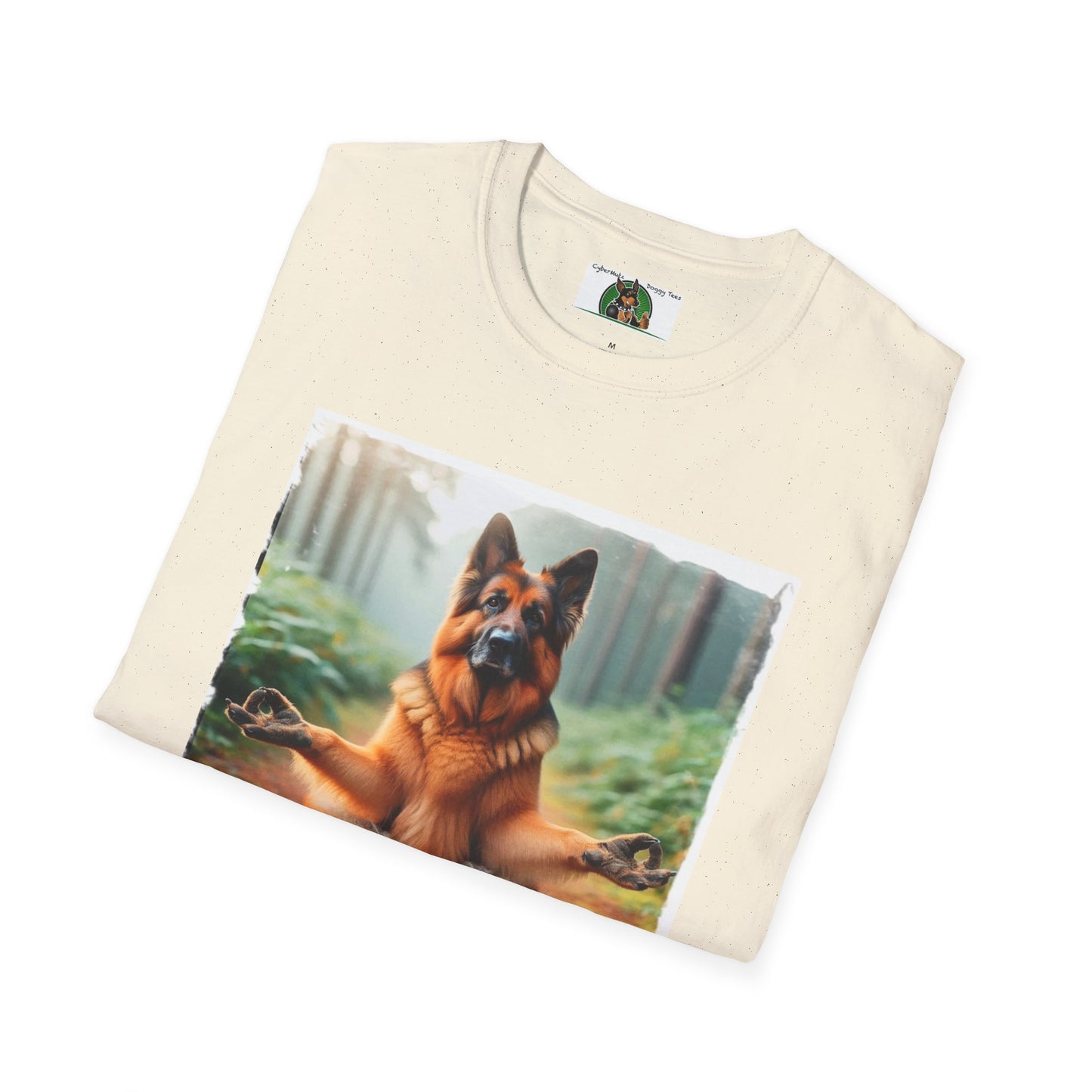 Zen German Shepherd Unisex Softstyle T-Shirt