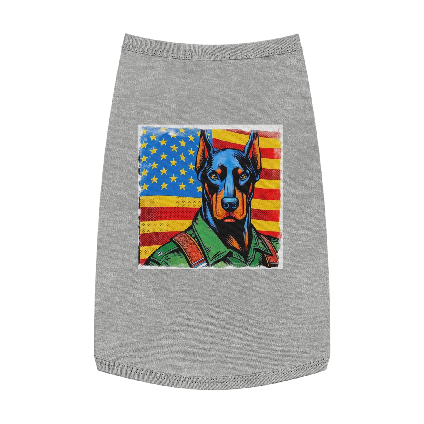 Pet Tank Top Doberman Pets Printify L Heather