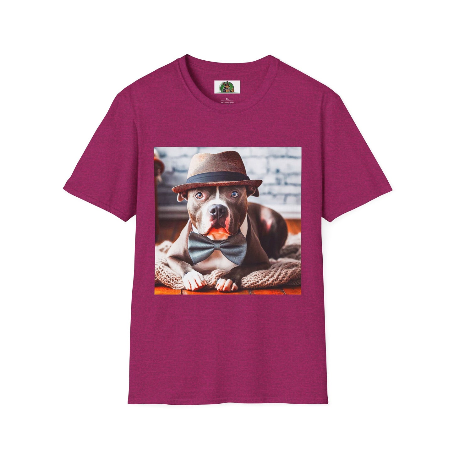 Pit Bull pretty boy shirt T-Shirt Printify S Antique Heliconia
