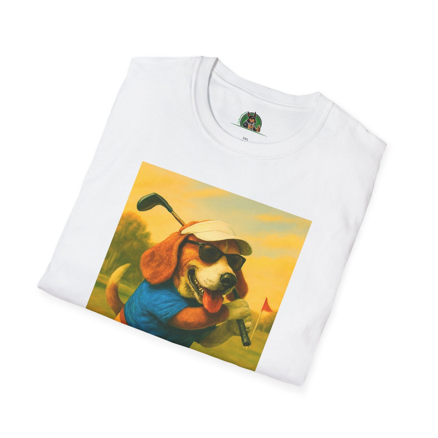 Sports Beagle Golf T-Shirt T-Shirt Printify