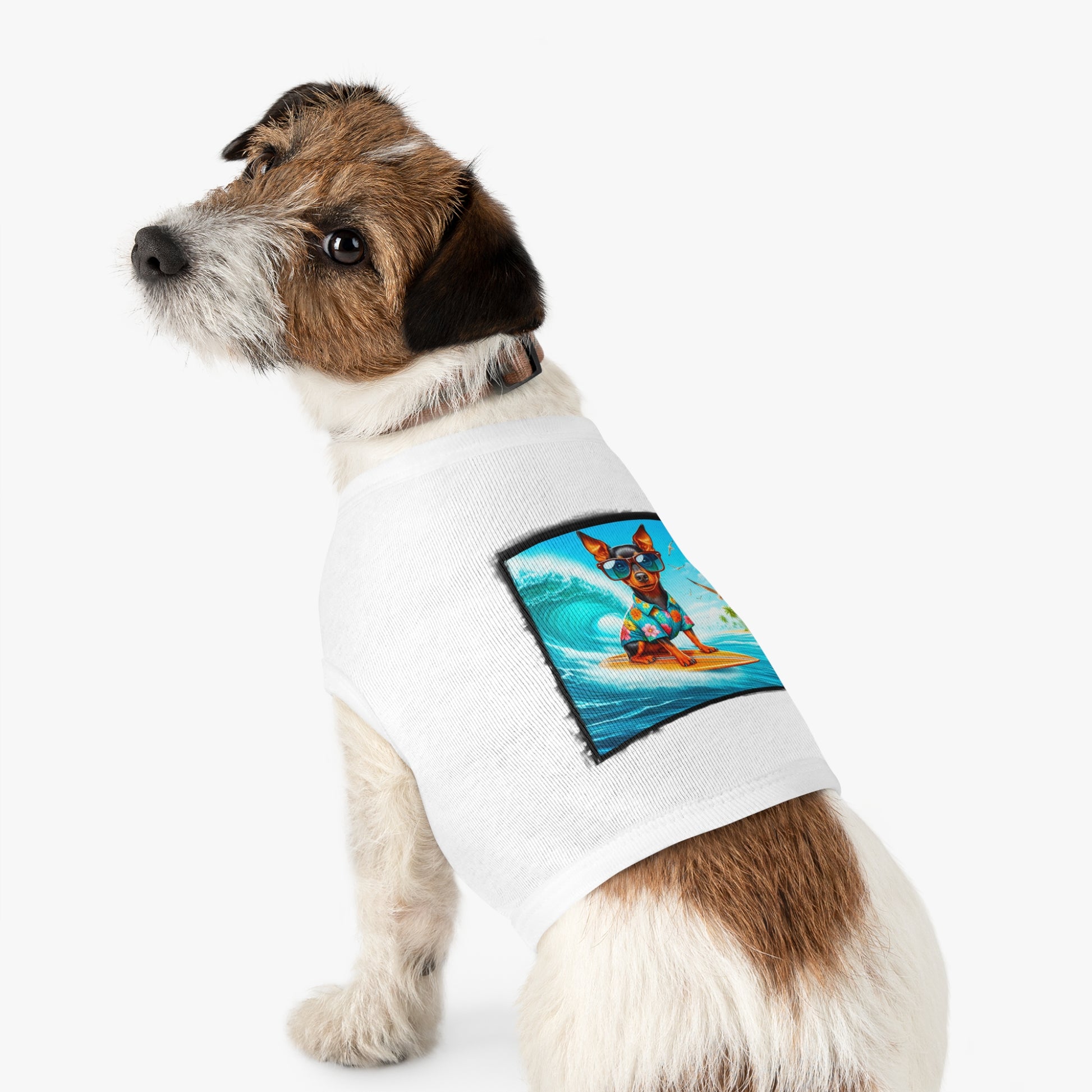 Dog Tank Top - Min Pin Tank Tops Pets Printify   