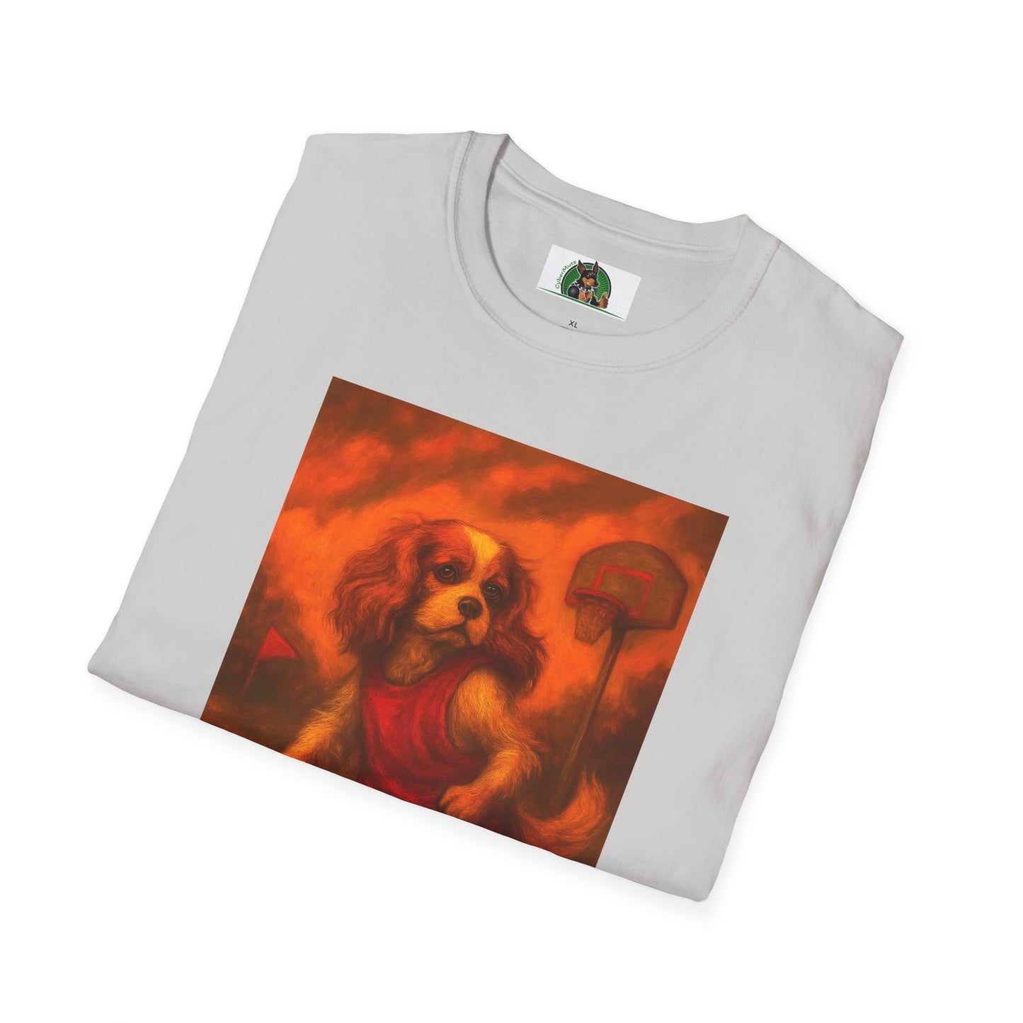 Basketball Sports T-Shirt - Cavalier King Charles Design
