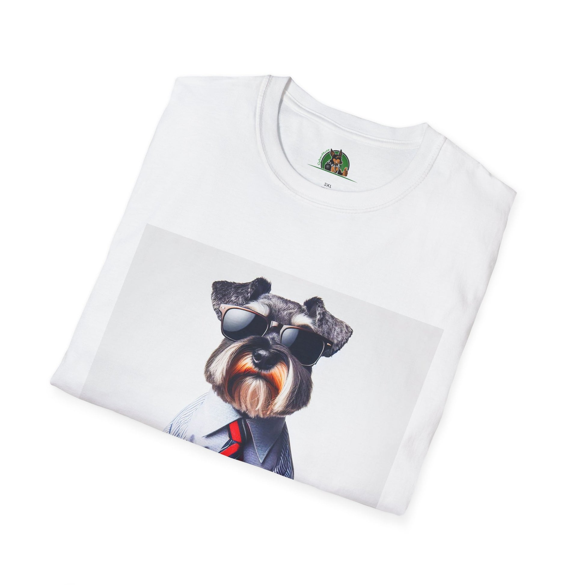 Schnauzer T-Shirt with Miniature Schnauzer Design T-Shirt Printify   