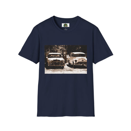 Mis·cel·la·ne·ous Old Cars T-Shirt Printify S Navy 