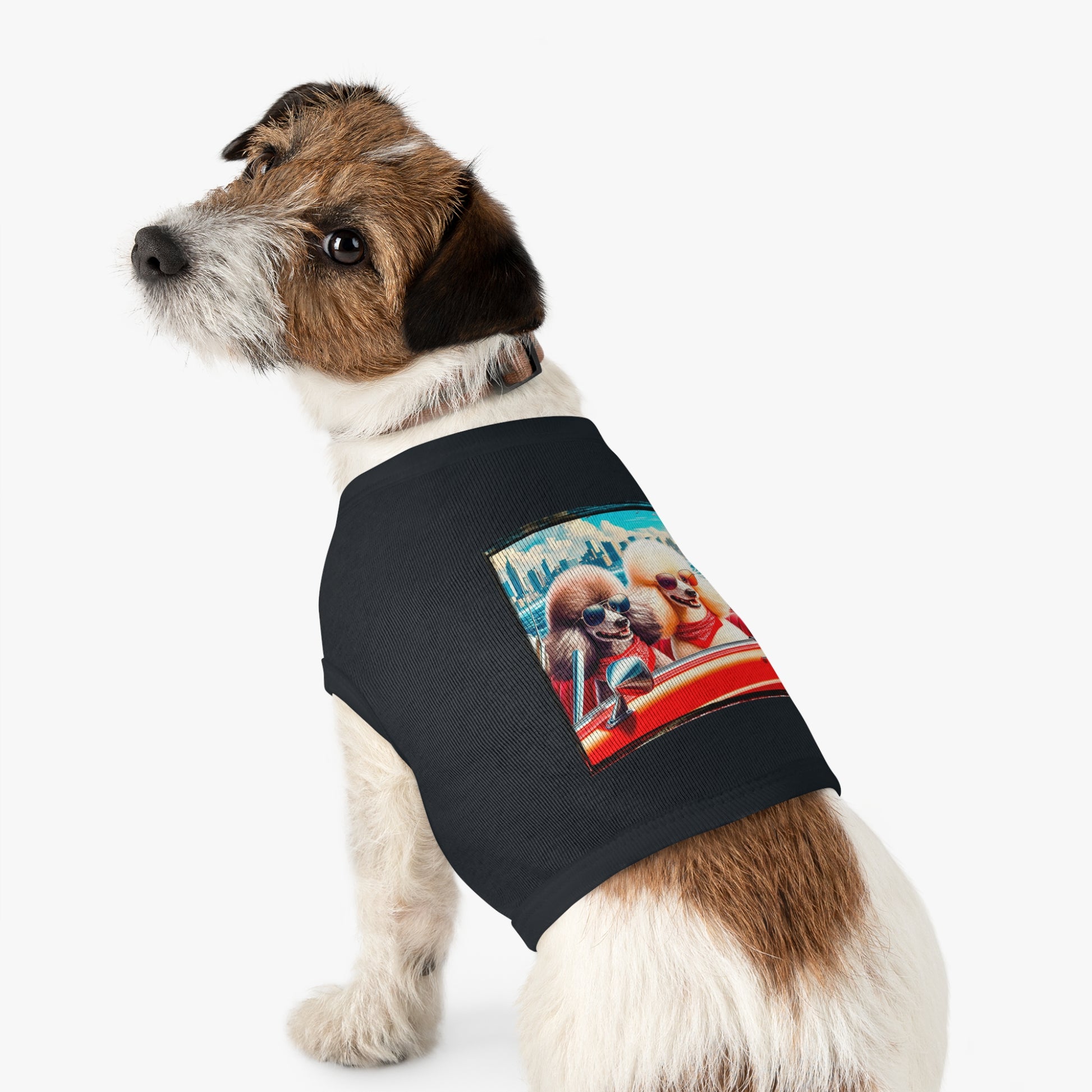 Wacky Pet Tank Top Poodle Pets Printify   