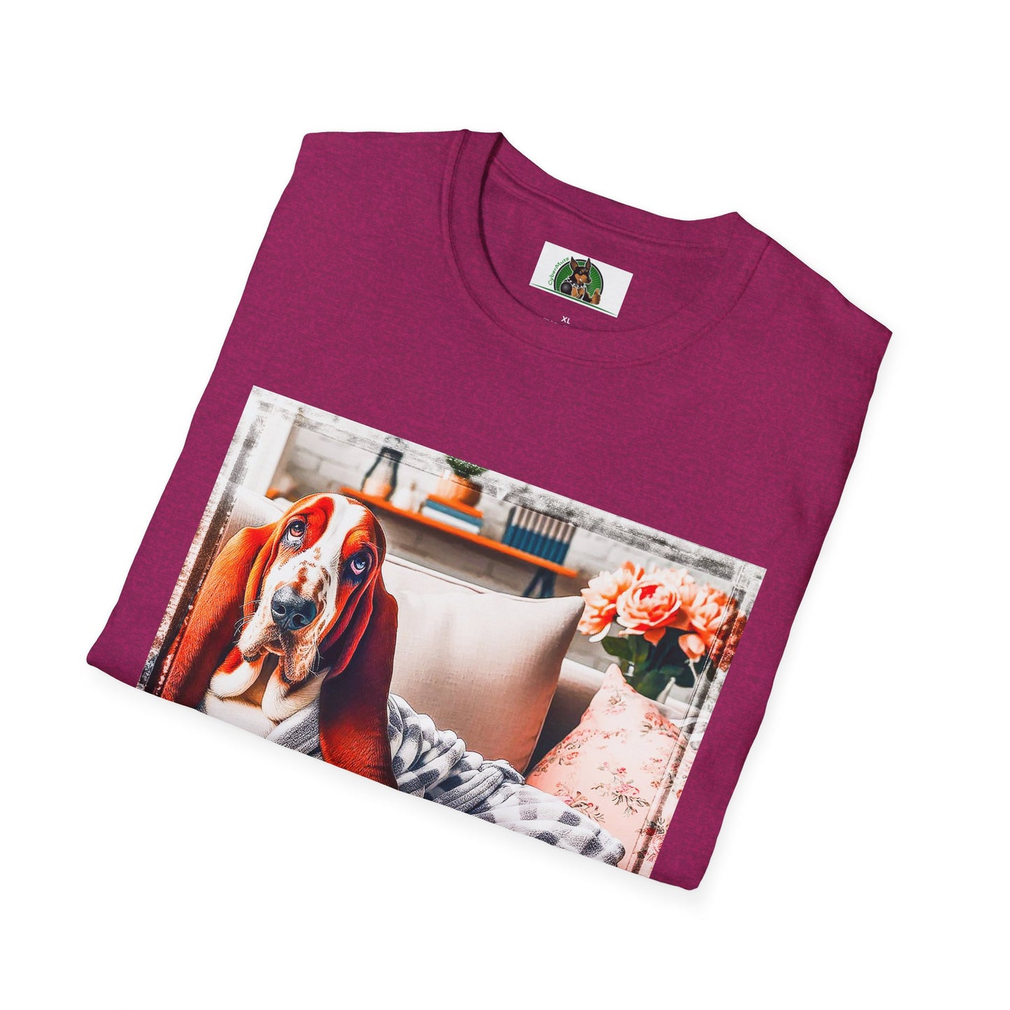 Basset Hound In PJ's Reading