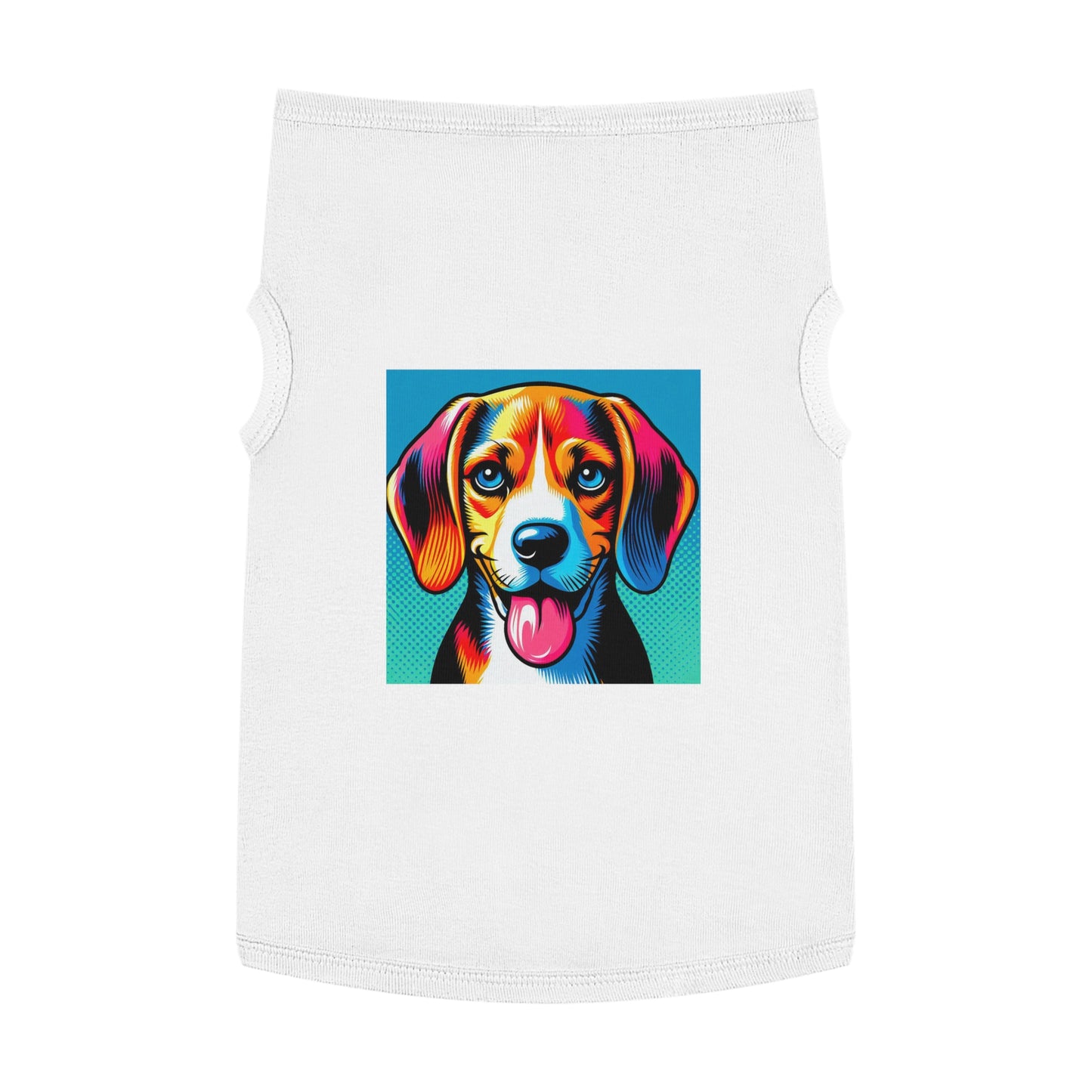 Pet Tank Top Beagle Colorful Dog Pets Printify   