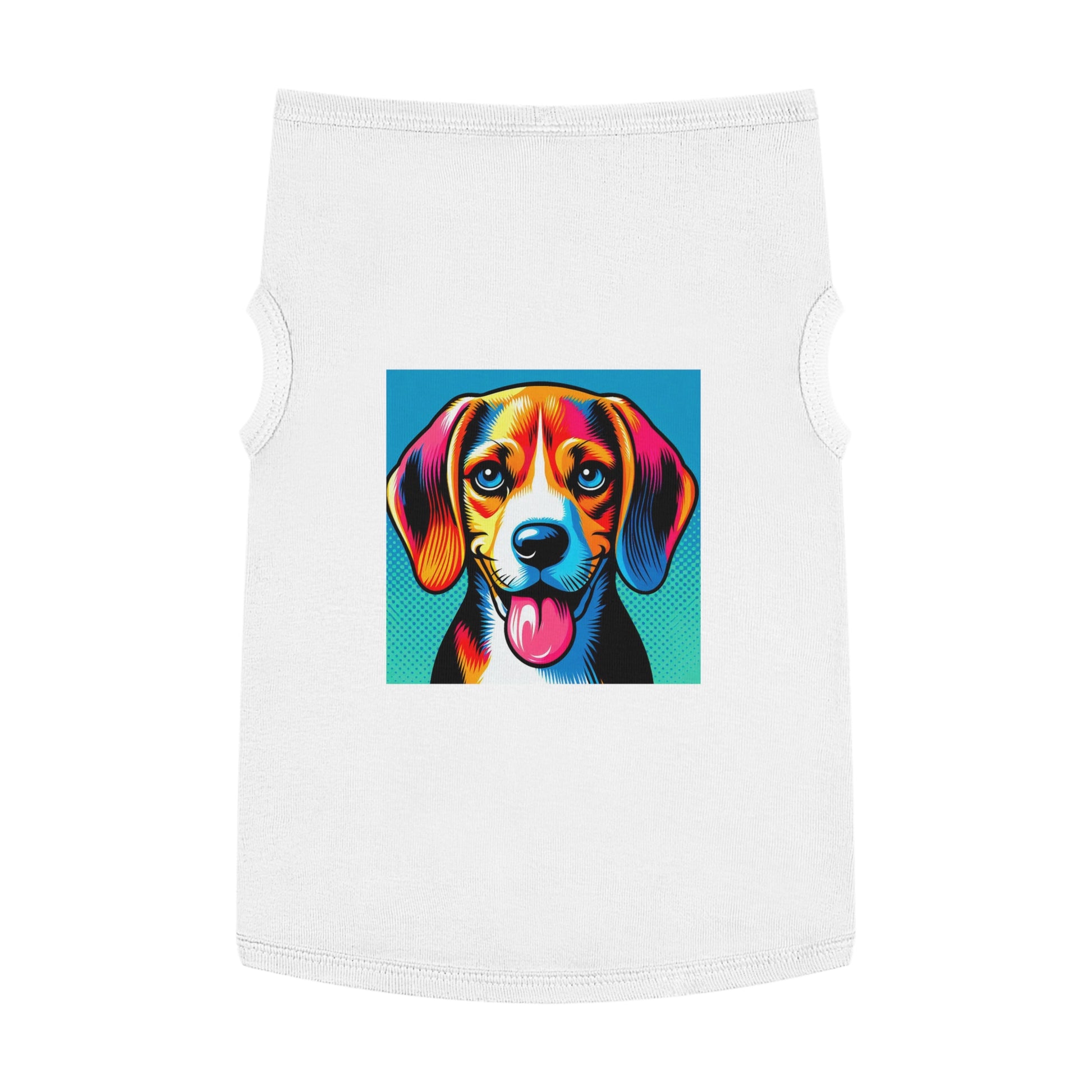 Pet Tank Top Beagle Colorful Dog Pets Printify   