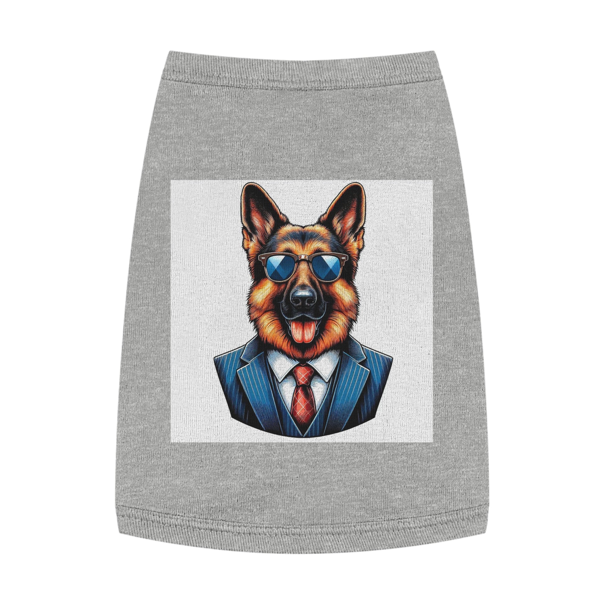 Pet Tank Top German Shepherd Pets Printify M Heather 