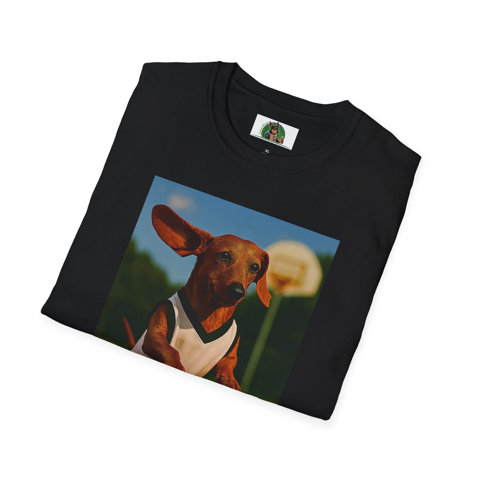 Sports Dachshund Basketball T-Shirt T-Shirt Printify