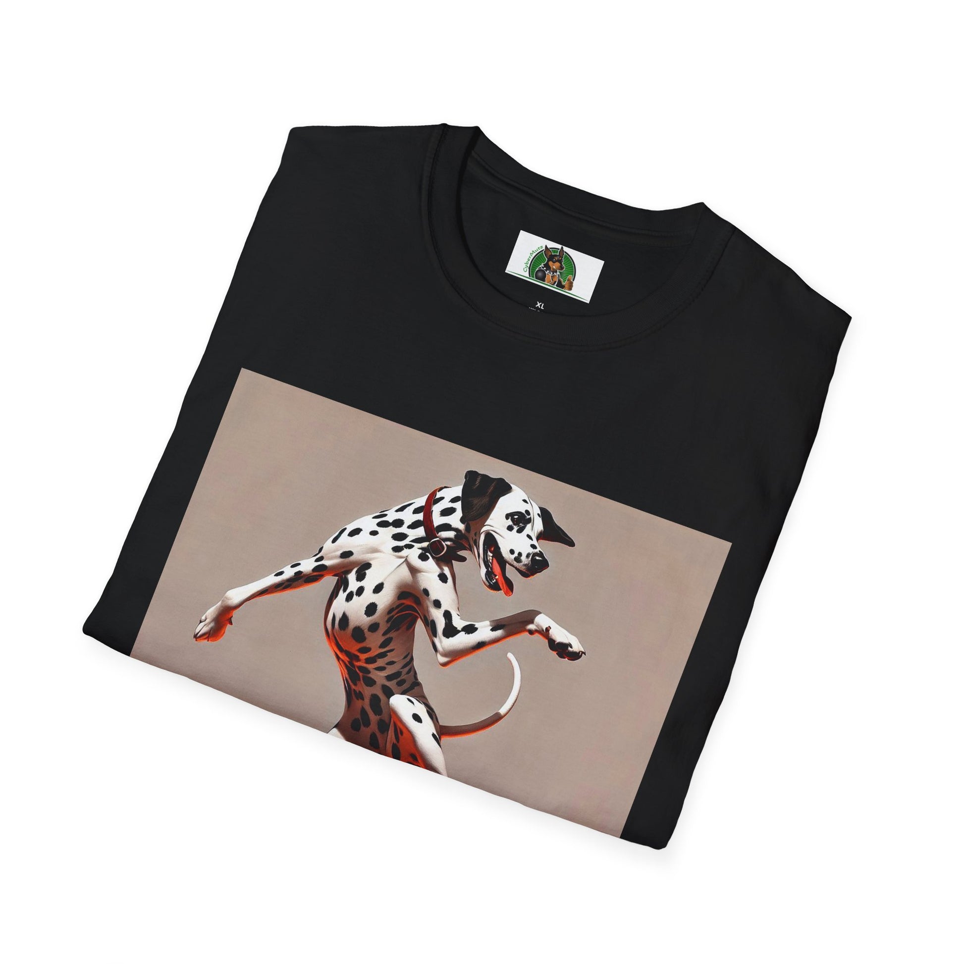 Dancing Dalmation Dog T-Shirt T-Shirt Printify