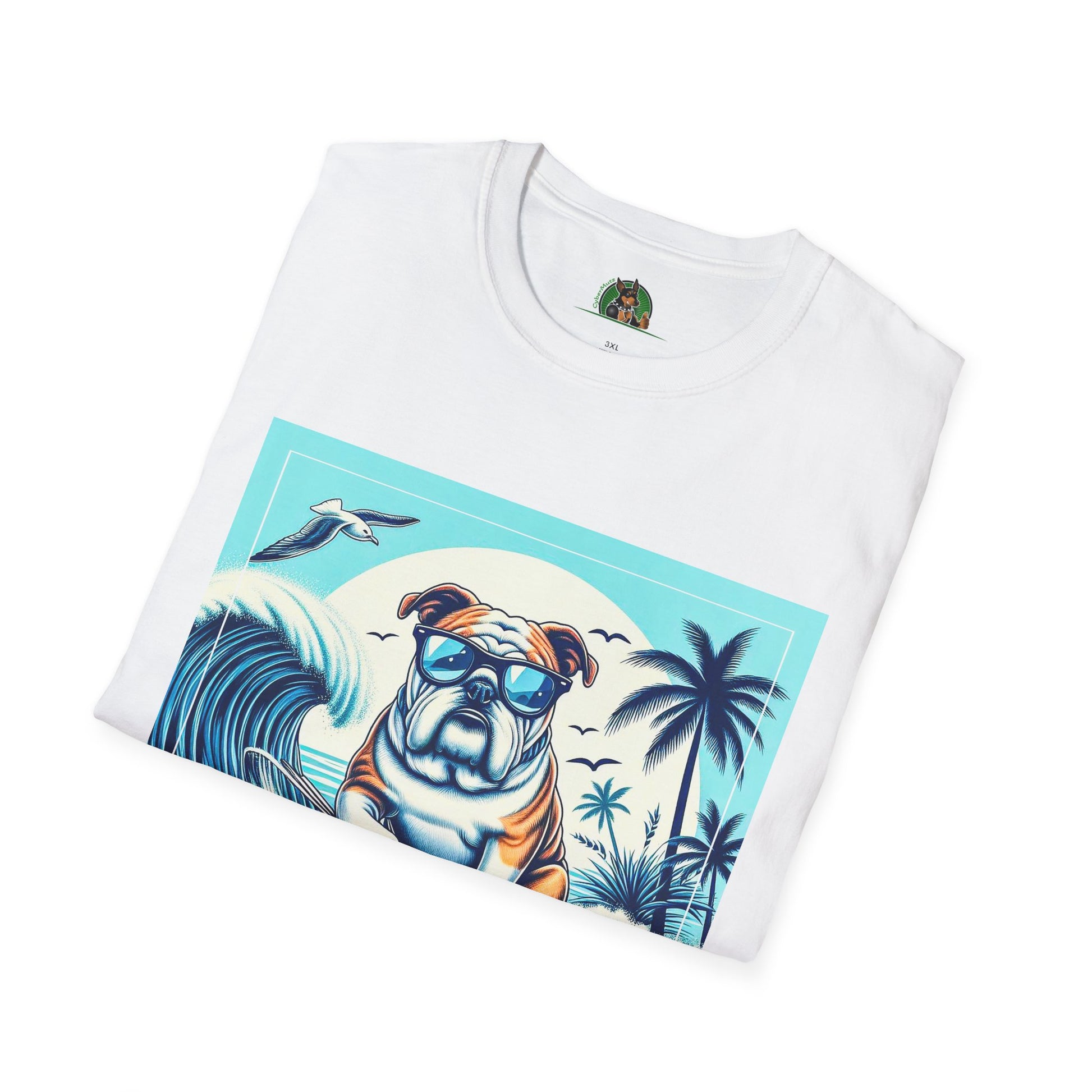 Bulldog T-Shirt Printify