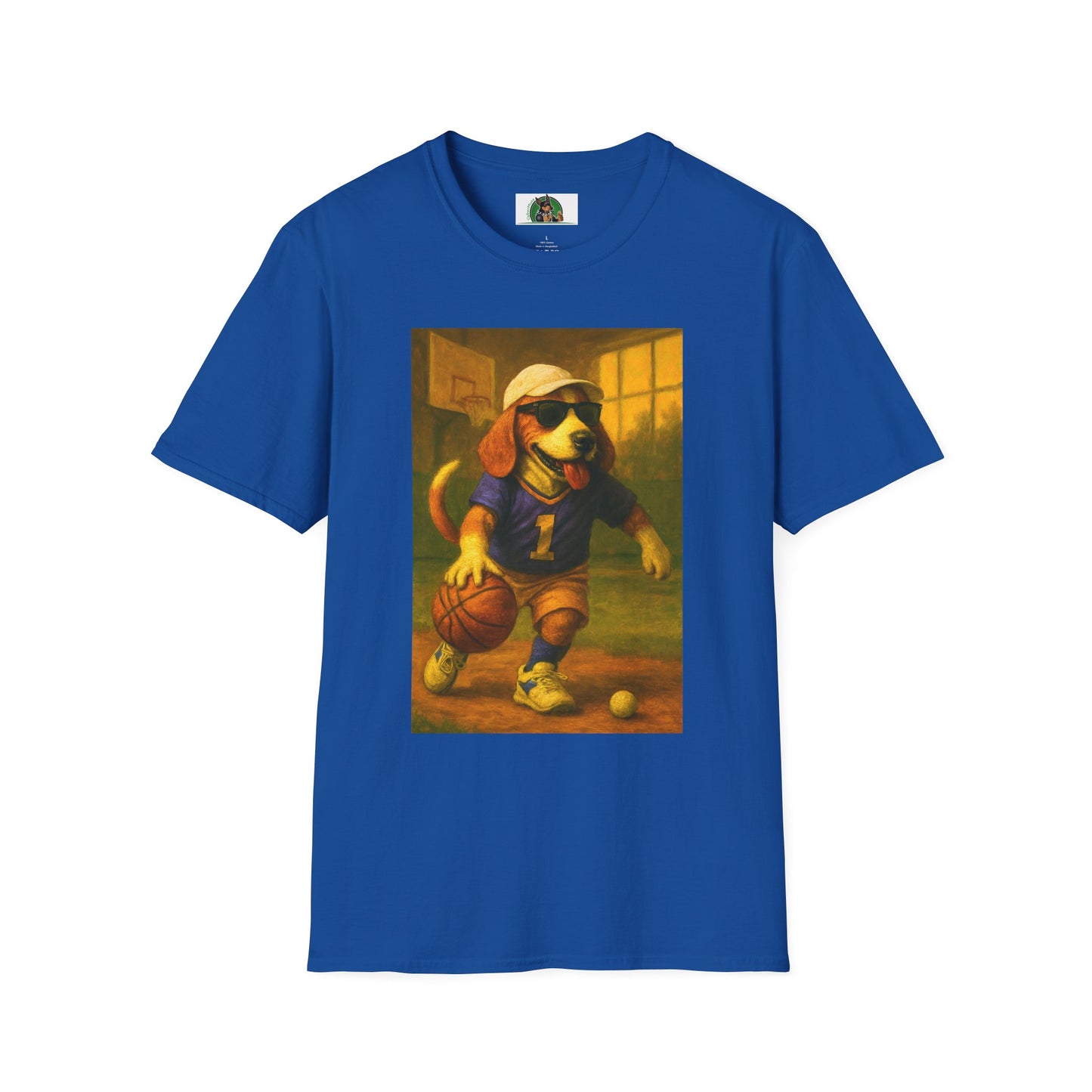 Sports Beagle T-Shirt Basketball T-Shirt Printify Royal XS
