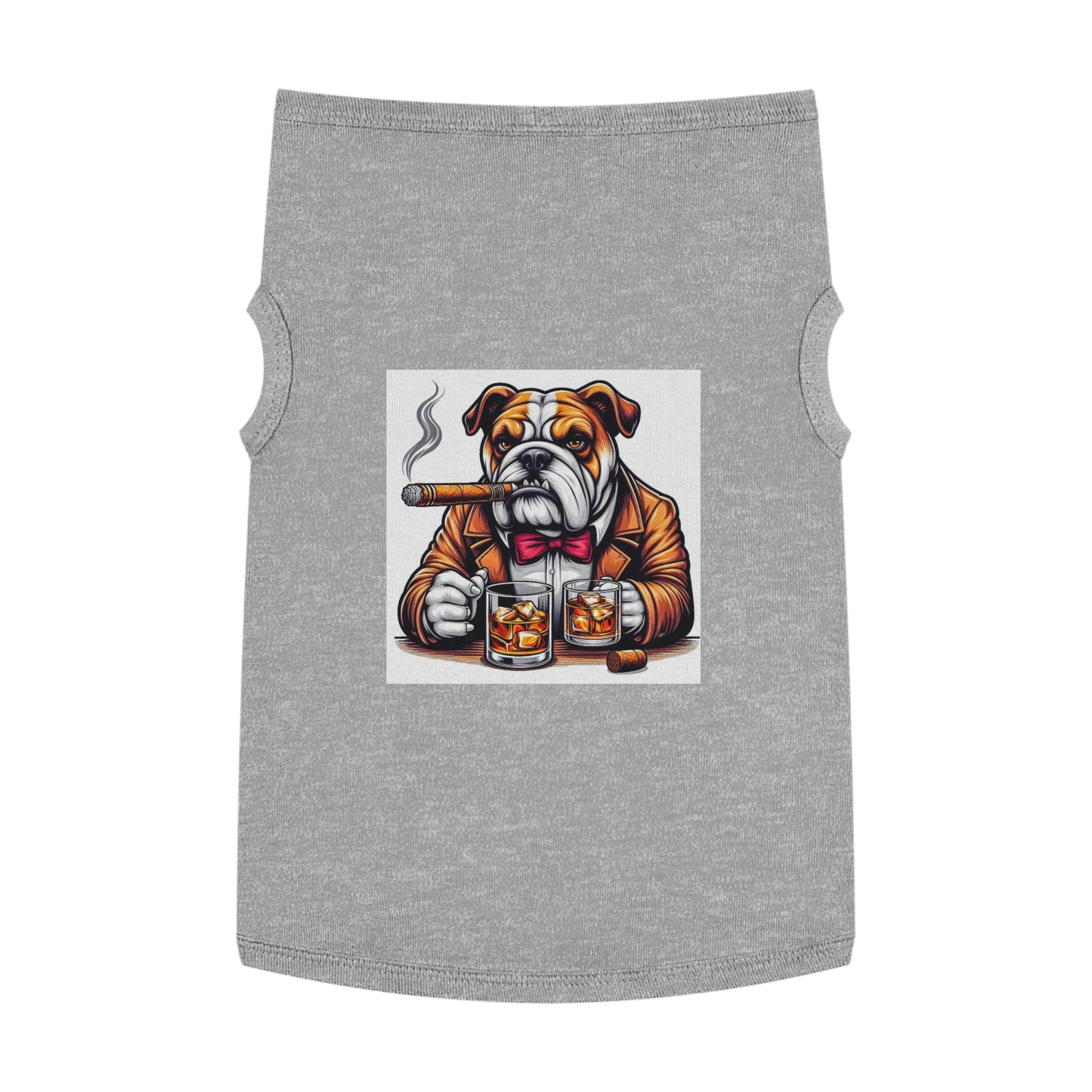 Pet Tank Top Bulldog Pets Printify XL Heather 