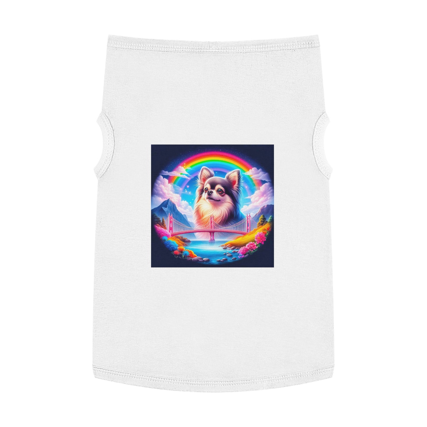 Pet Tank Top Chihuahua Pets Printify XL White